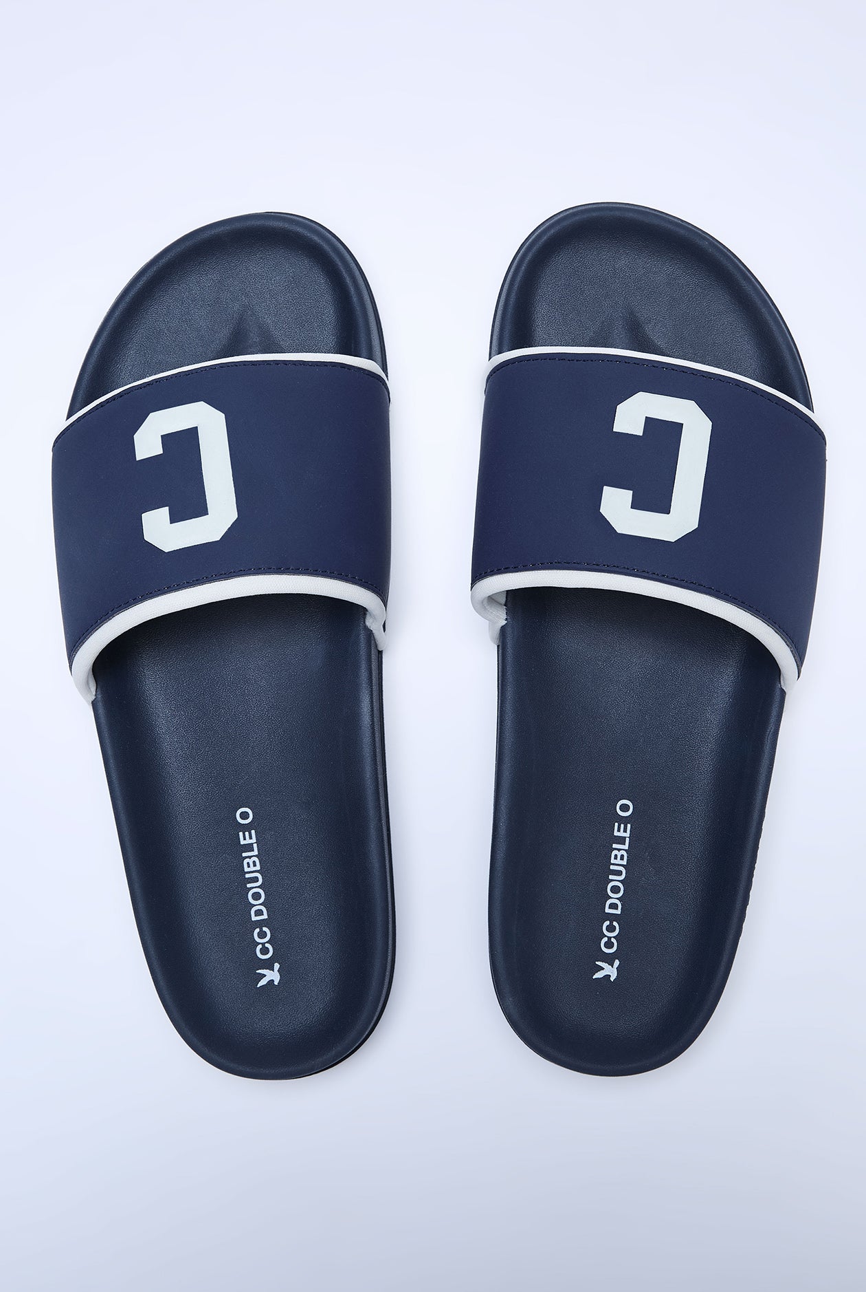 LARGE C LOGO SLIDE SANDALS