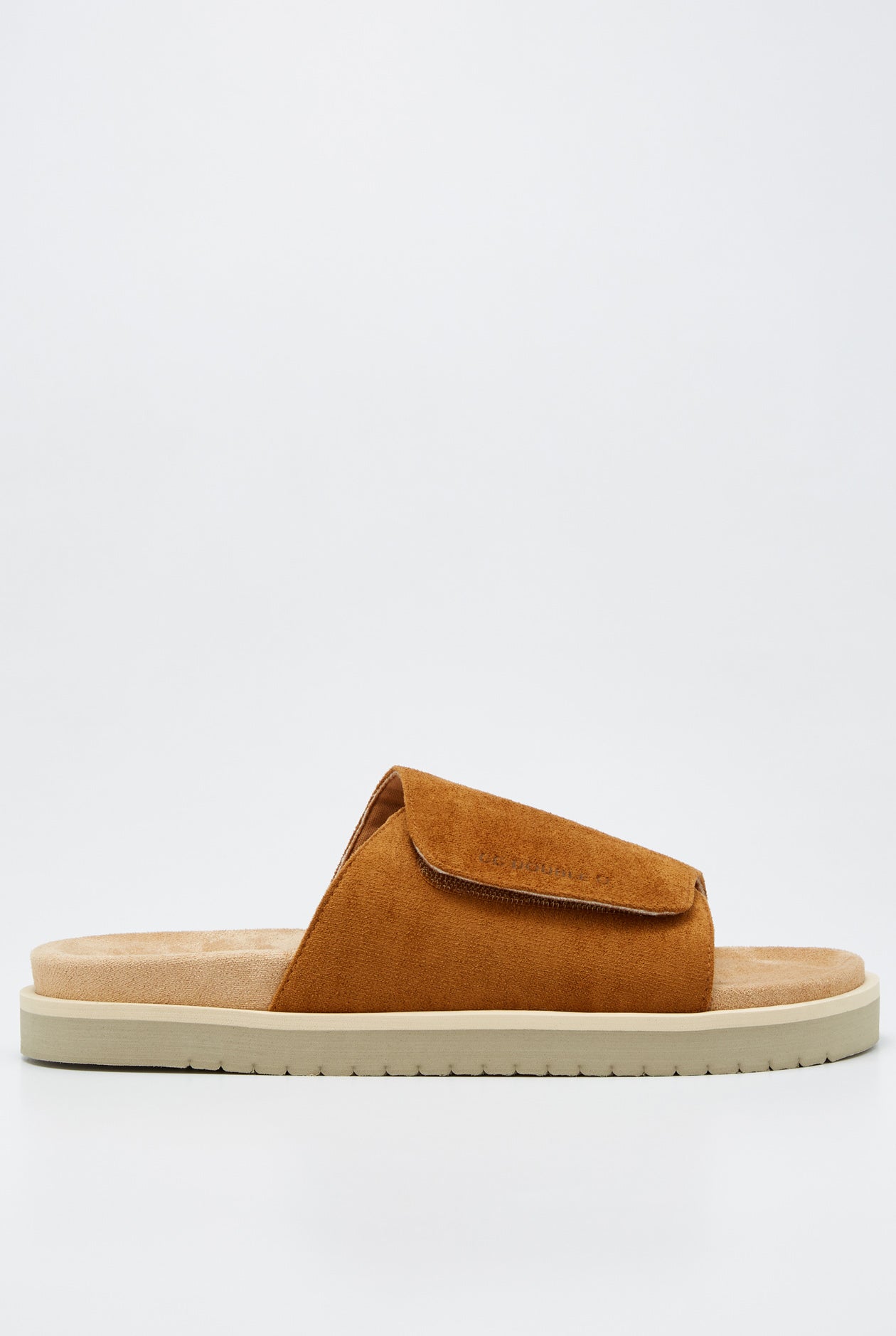 SAUDADE VELCRO STRAP LOGO SLIDE SANDALS