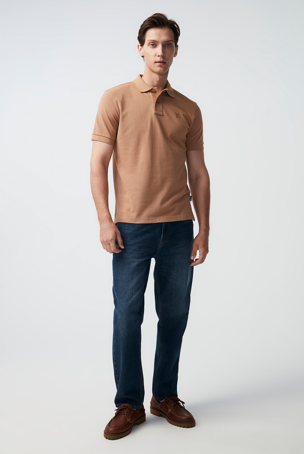 ON TONE BIRD LOGO SIGNATURE POLO