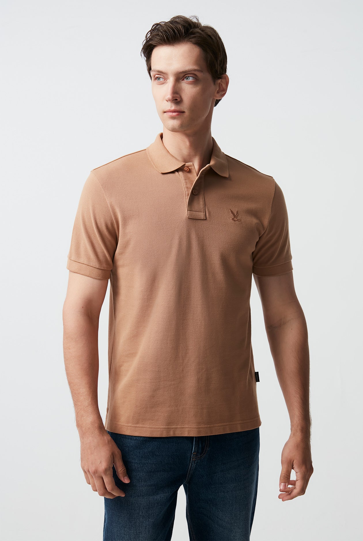 ON TONE BIRD LOGO SIGNATURE POLO