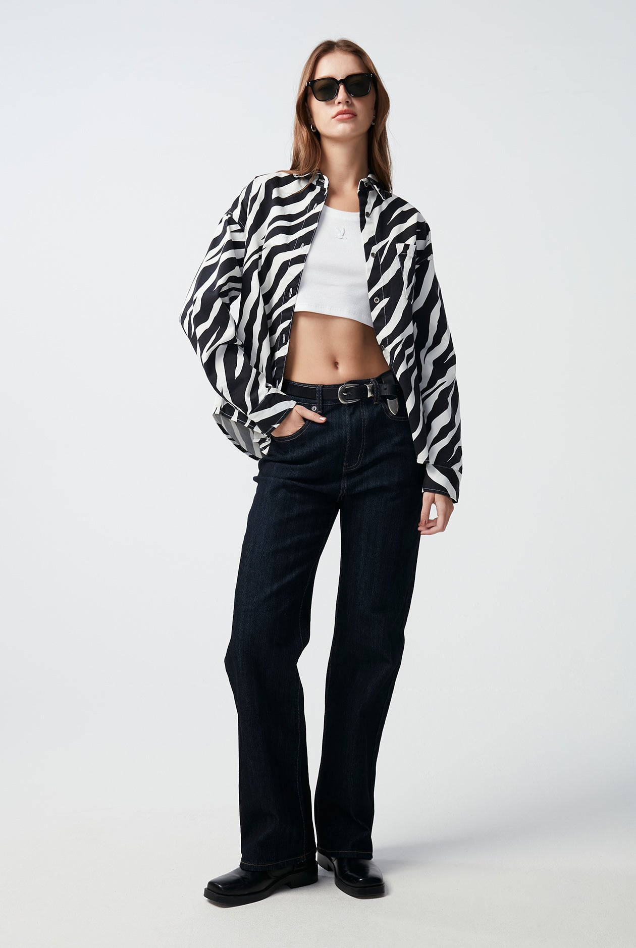 ZEBRA PRINTED SHACKET