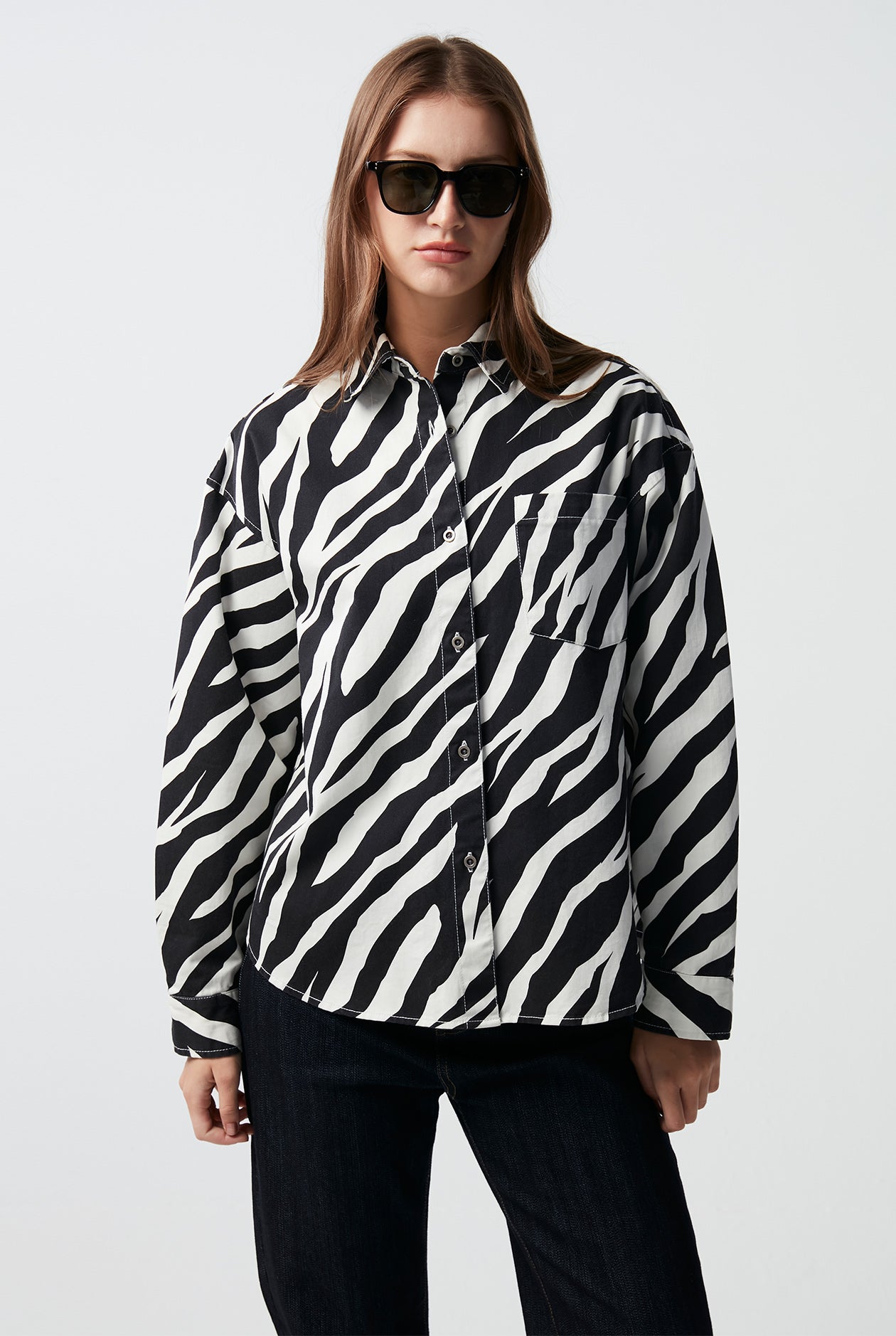 ZEBRA PRINTED SHACKET