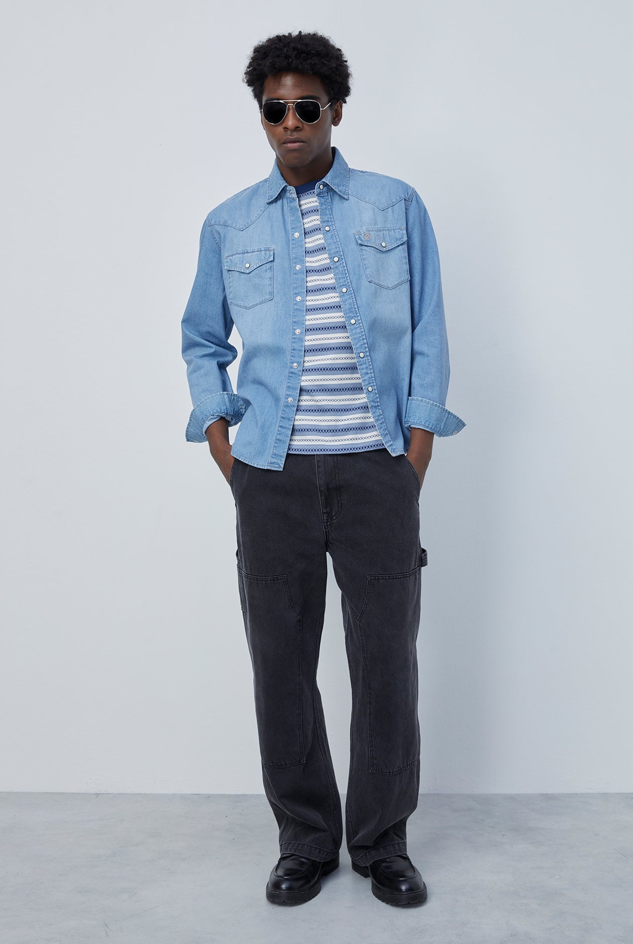 DOUBLE KNEE PATCH JEANS