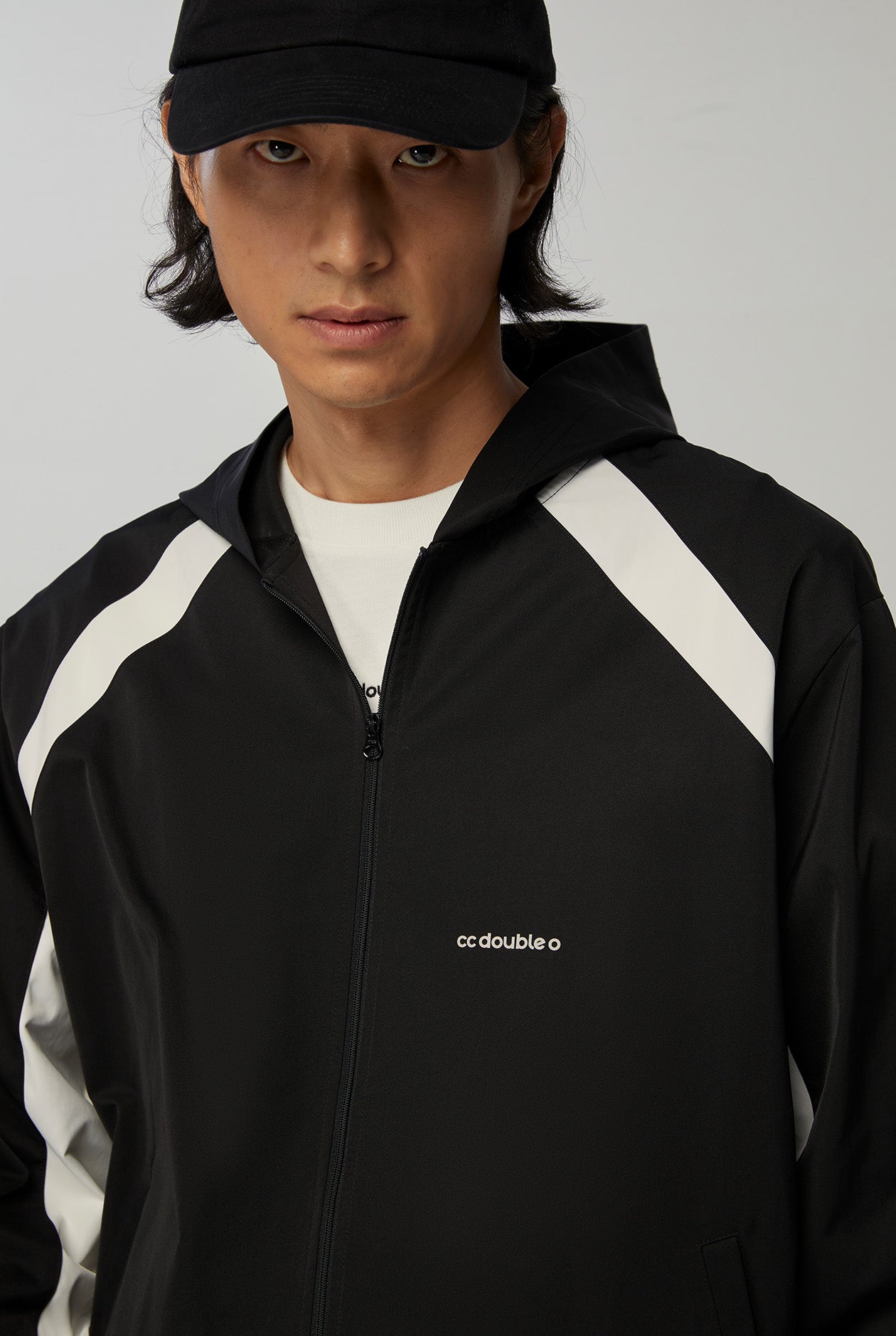 CONTRAST PANEL HOODIE