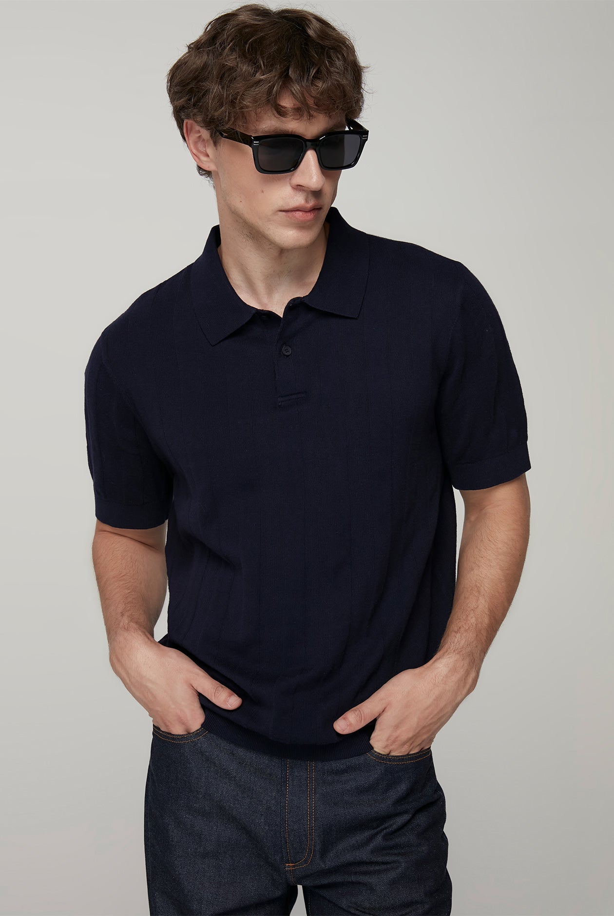 BASIC KNITTED POLO