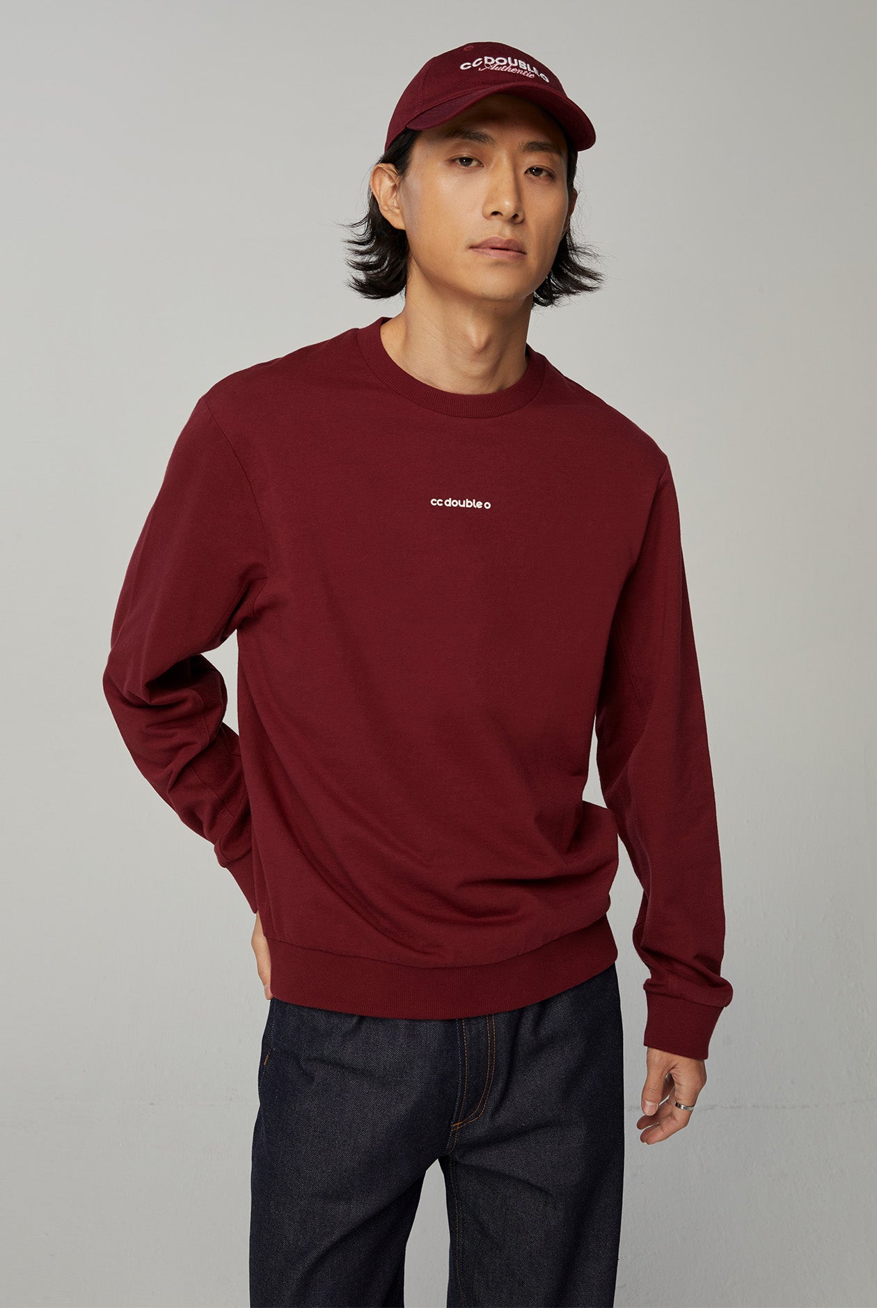 RELAXED CHEST LOGO PULLOVER