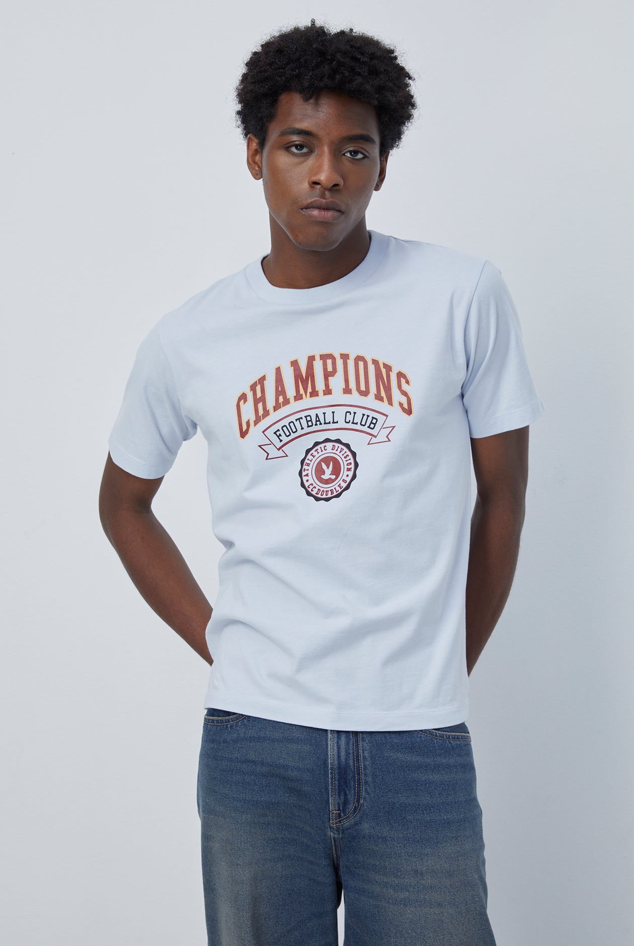 CHAMPION FOOTBALL CLUB LOGO GRAPHIC TEE