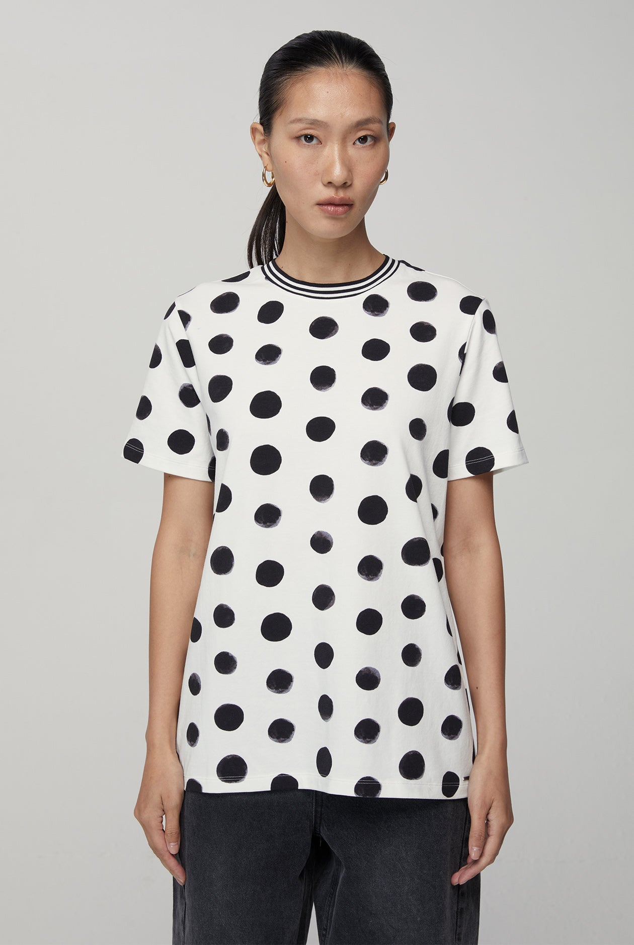 POLKA DOT SHORT SLEEVE TEE