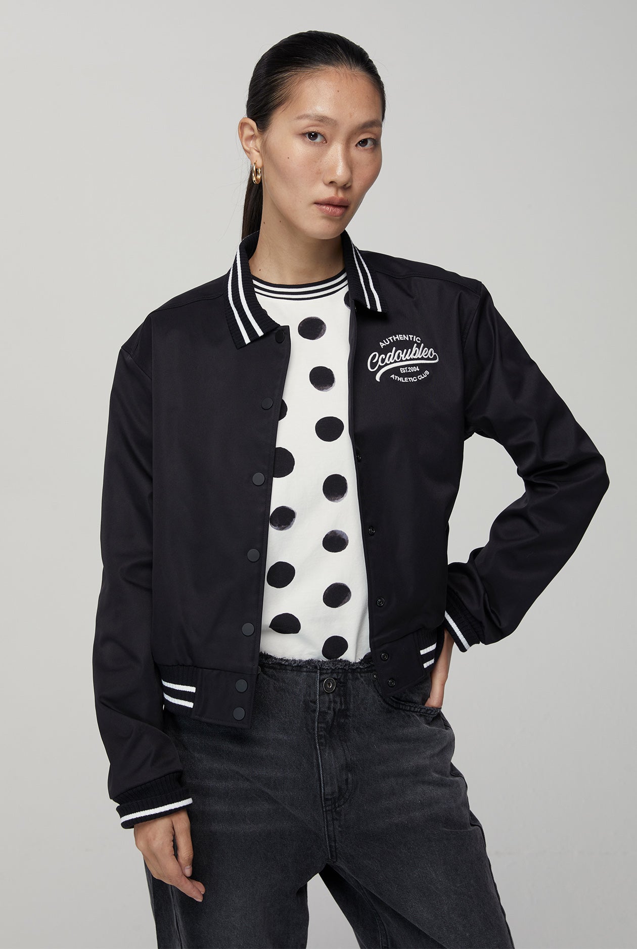 POLKA DOT SHORT SLEEVE TEE