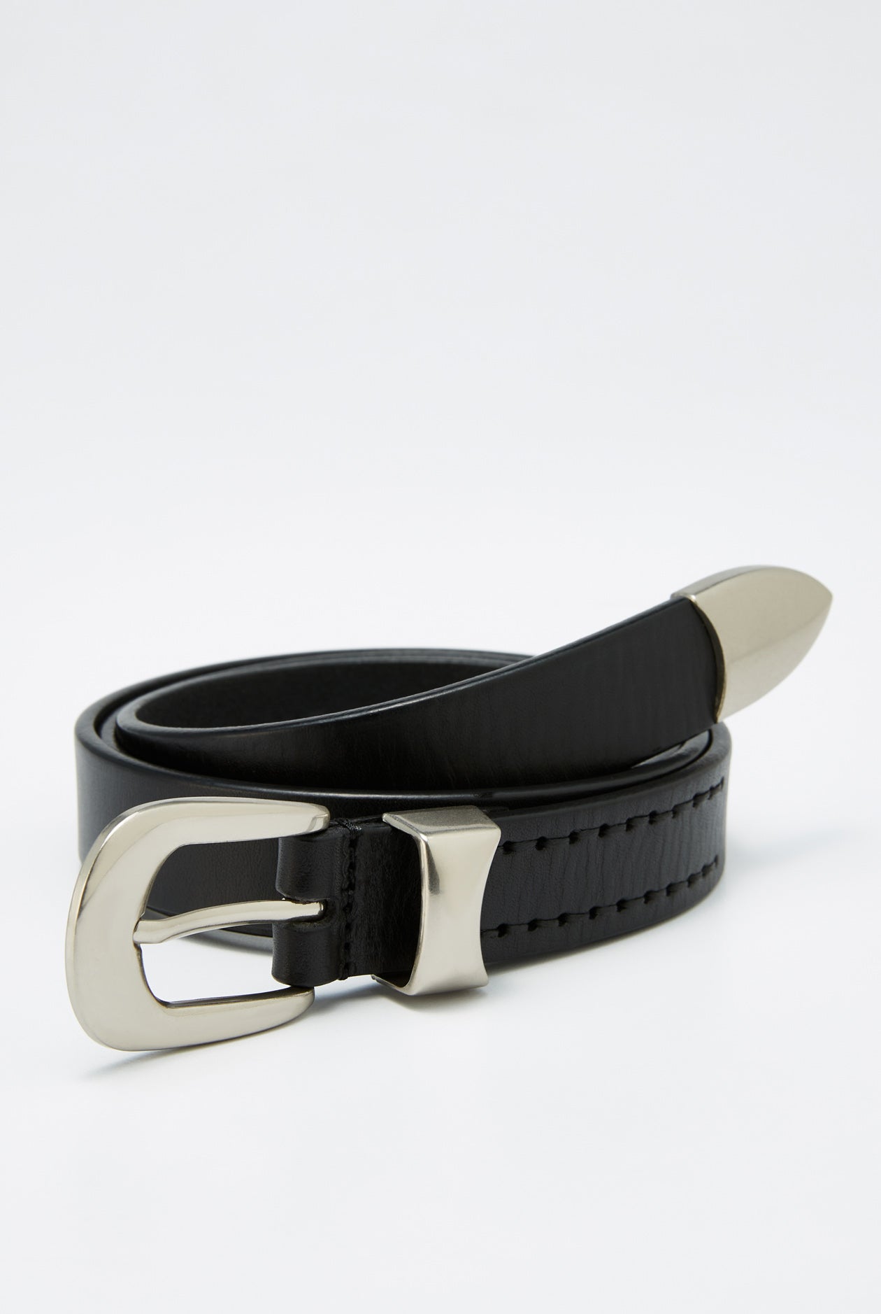 WESTERN BUCKLE LEATHER BELT