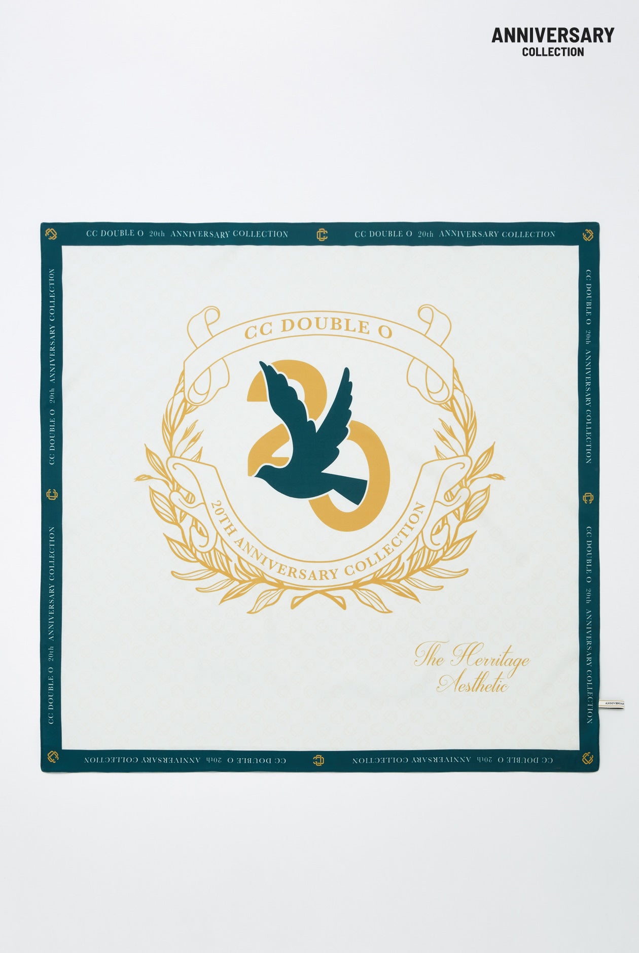 20th ANNIVERSARY BIRD LOGO BANDANA SCARF