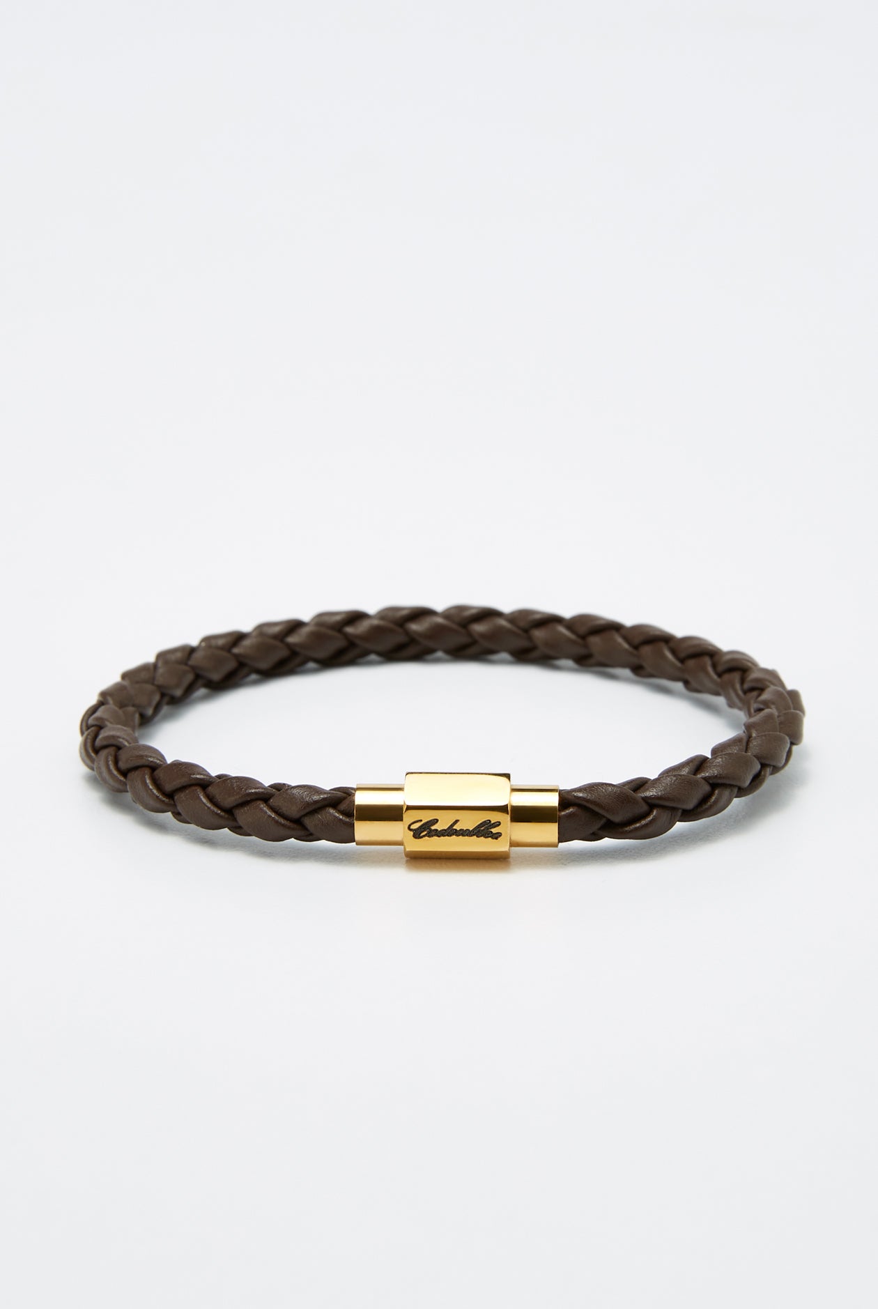 BRAIDED CORD LOGO BRACELET
