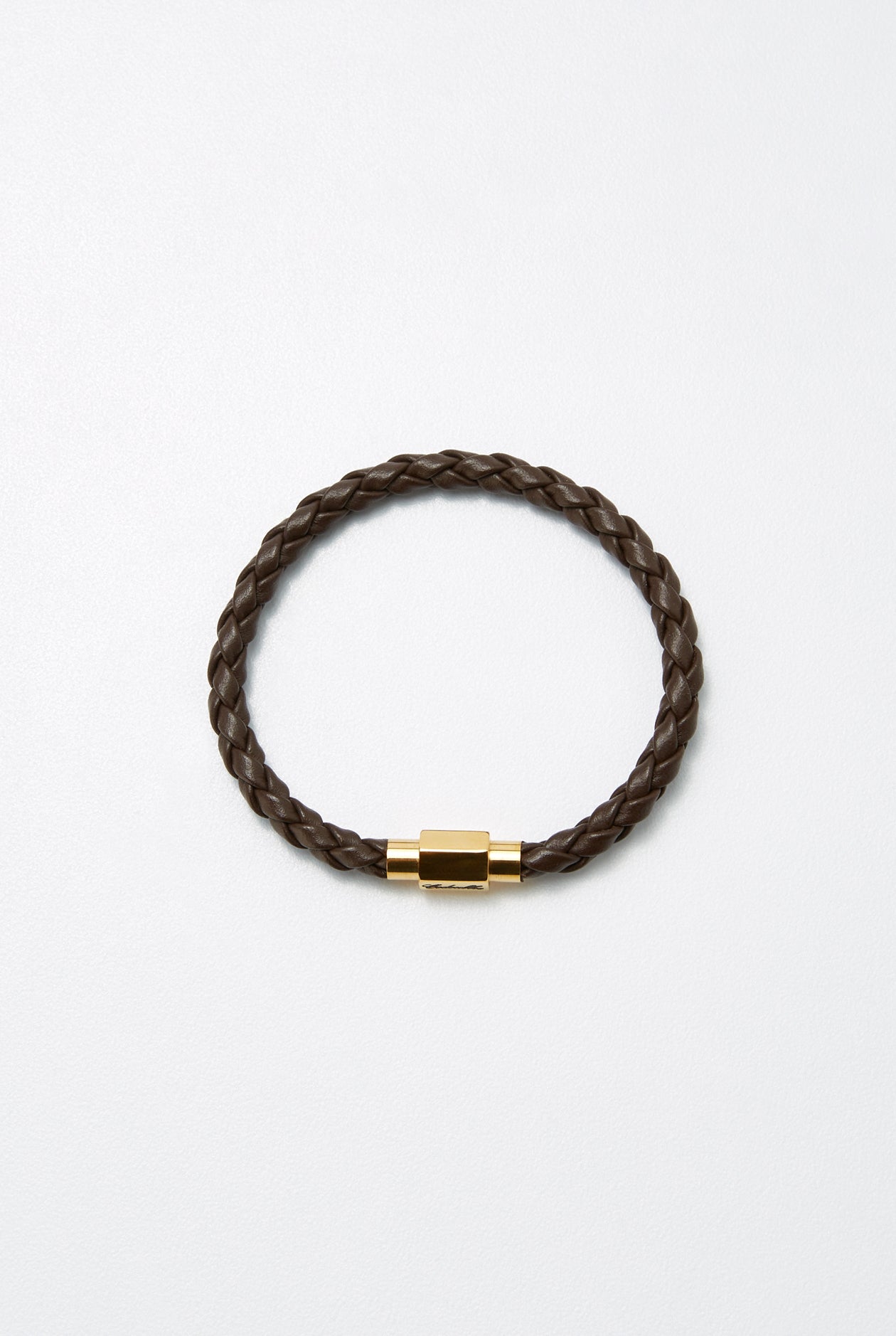 BRAIDED CORD LOGO BRACELET