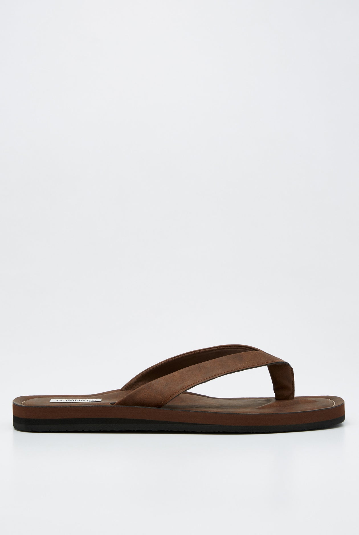SQUARE TOE LEATHER FLIP FLOPS
