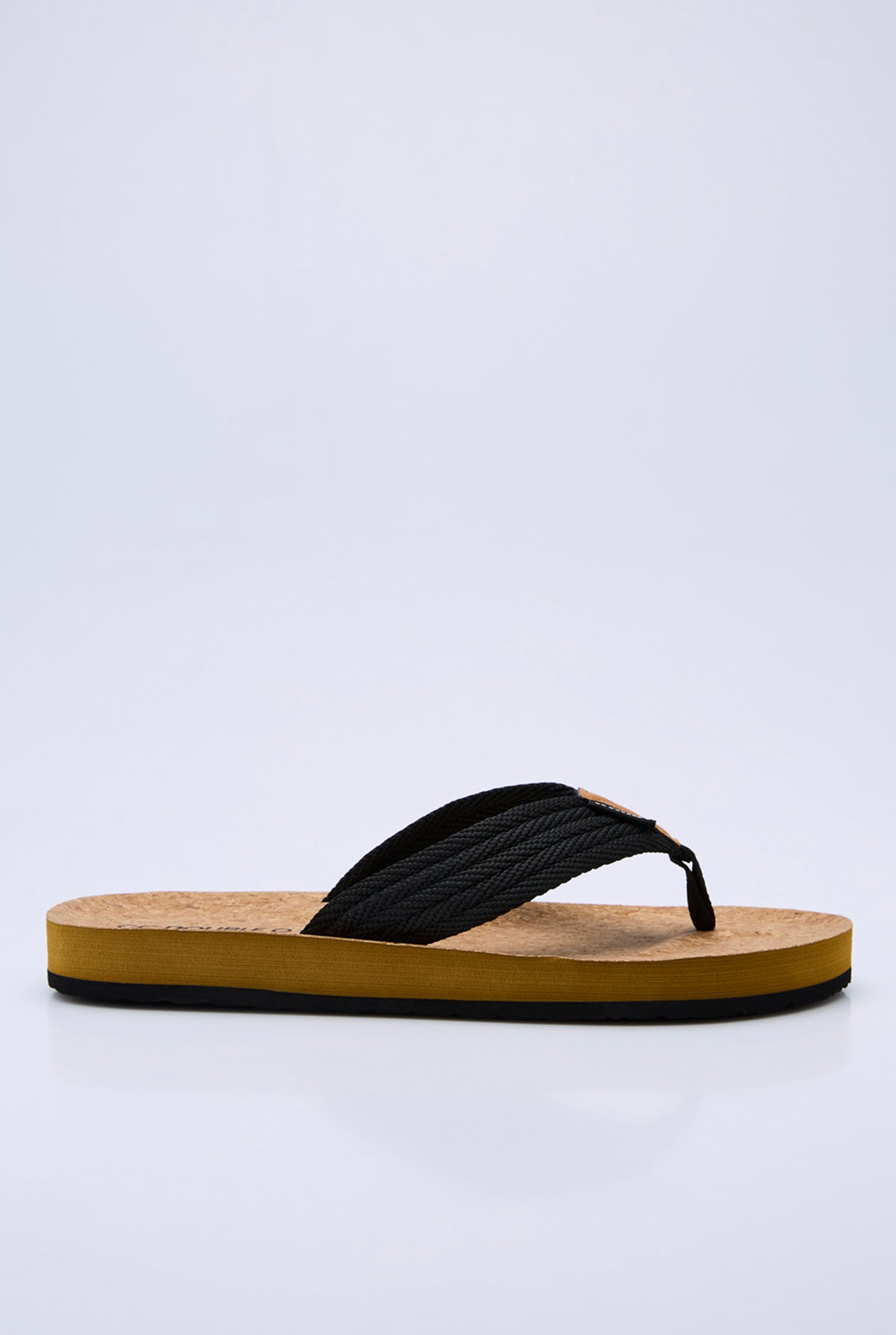 BEIGE AND BROWND LOGO FLIP FLOPS