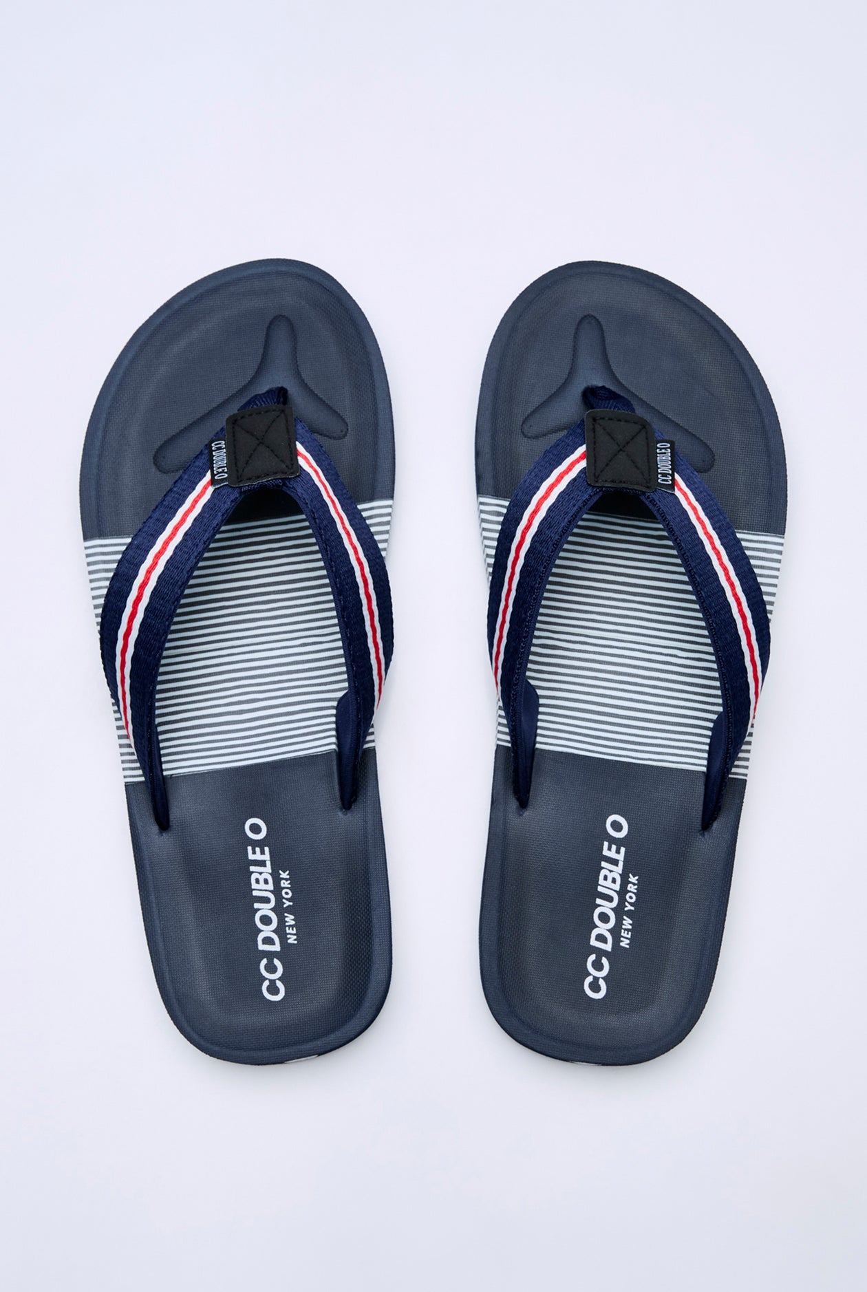 TWO TONE LOGO FLIP FLOPS