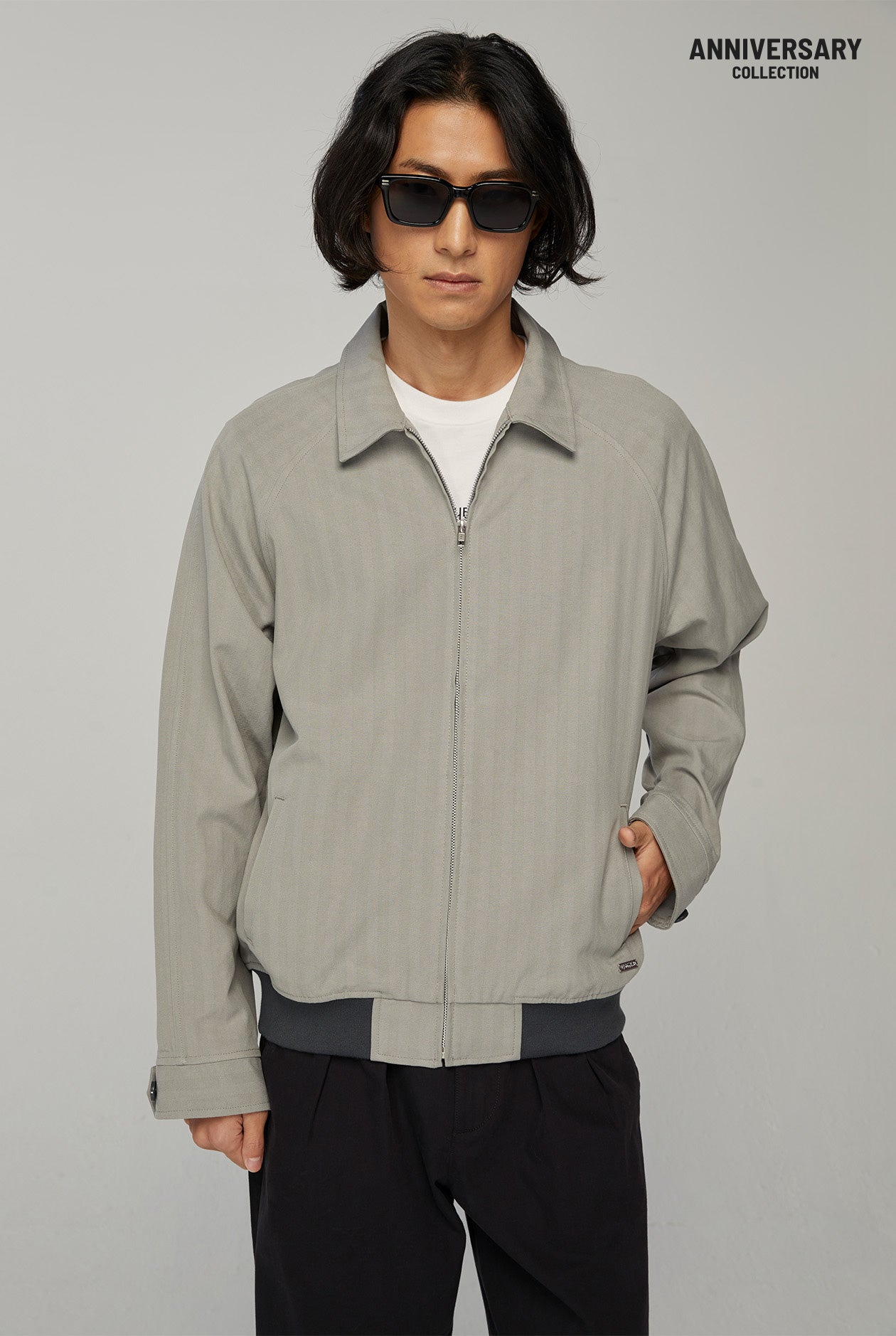 OVERSIZED HERRINGBONE JACKET