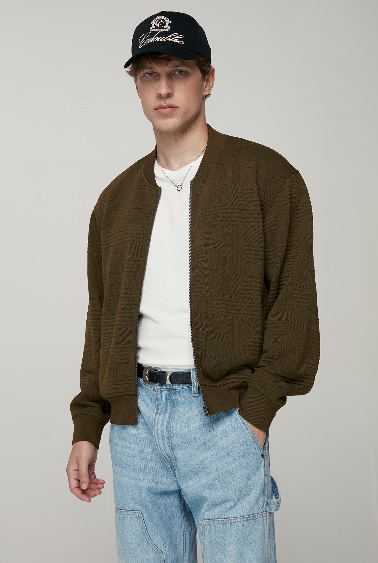 JACQUARD BOMBER JACKET