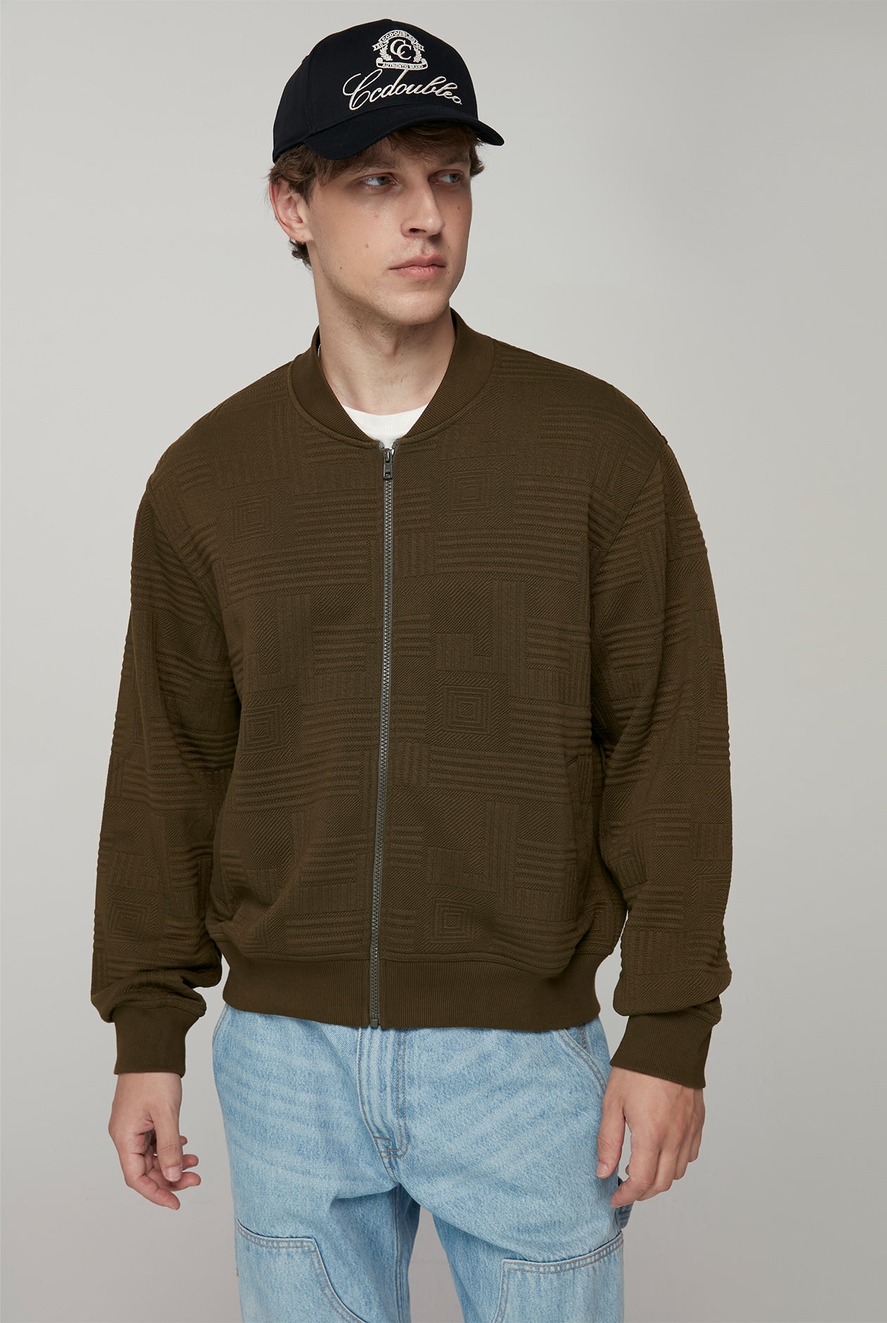 JACQUARD BOMBER JACKET