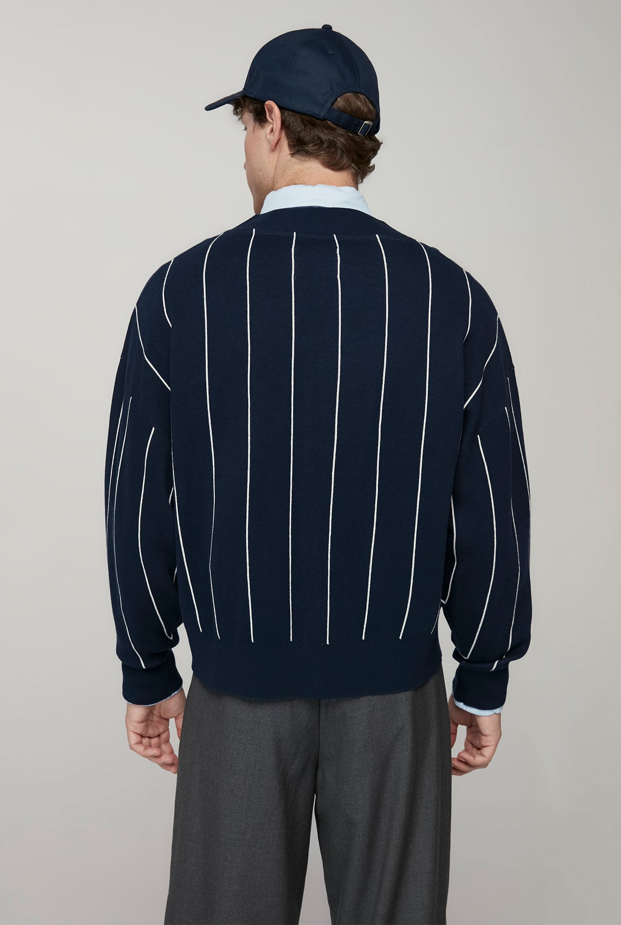 20th ANNIVERSARY "C" ICONIC STRIPED CARDIGAN