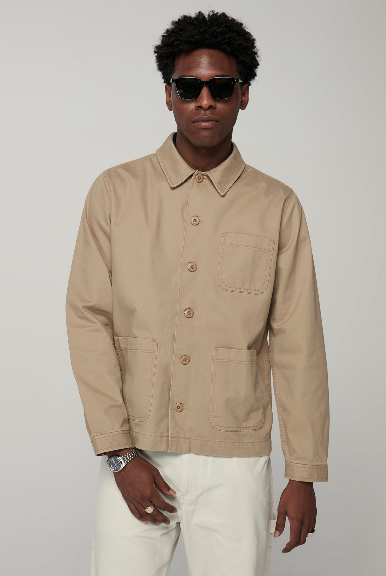 REALXED TWILL UTILITY JACKET