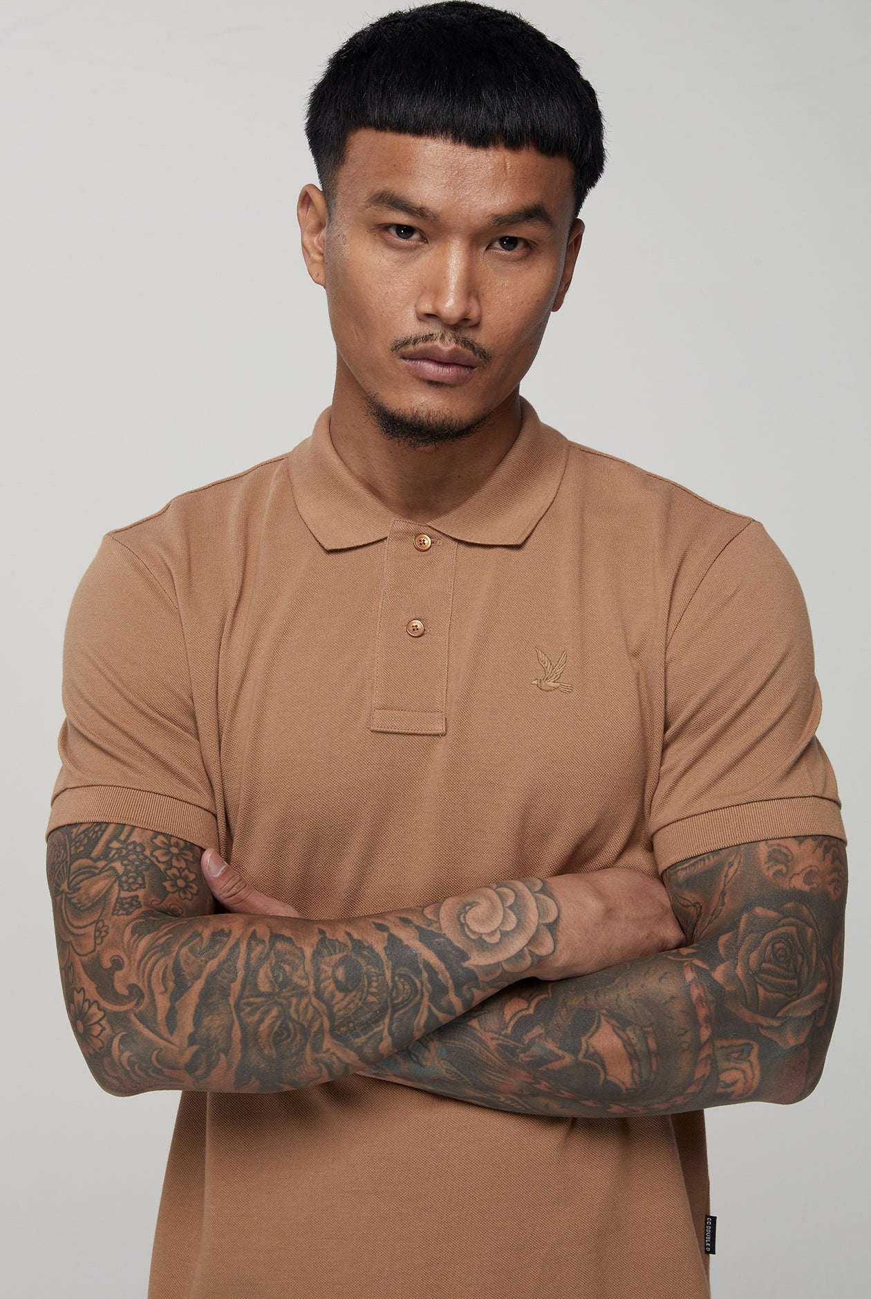 ON TONE BIRD LOGO SIGNATURE POLO