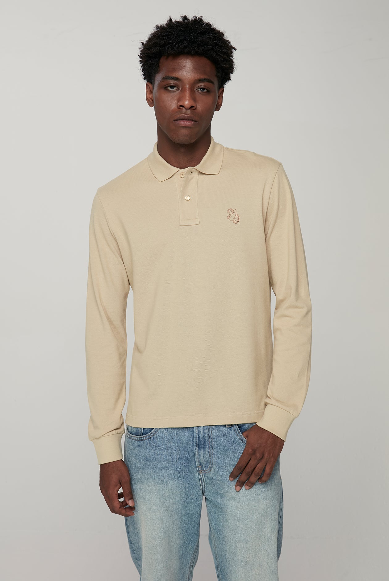 EMBROIDERY 20th ANV BIRD LOGO POLO