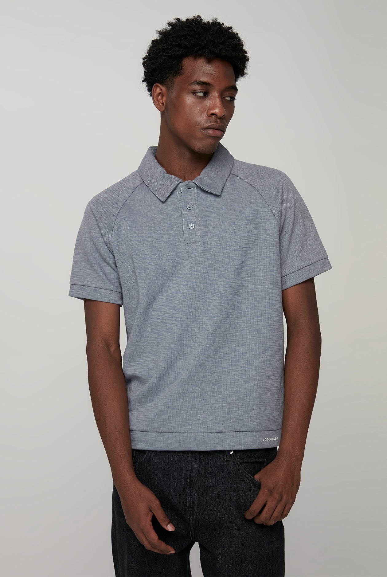 RELAXED SLUB RAGLAN POLO
