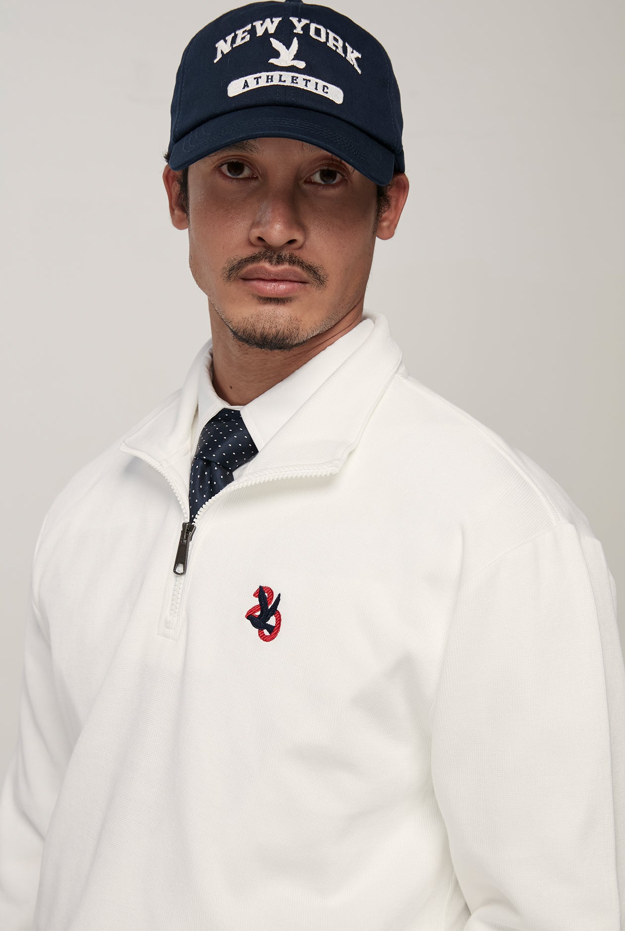 20th ANNIVERSARY BIRD LOGO HALF-ZIP SWEATSHIRT