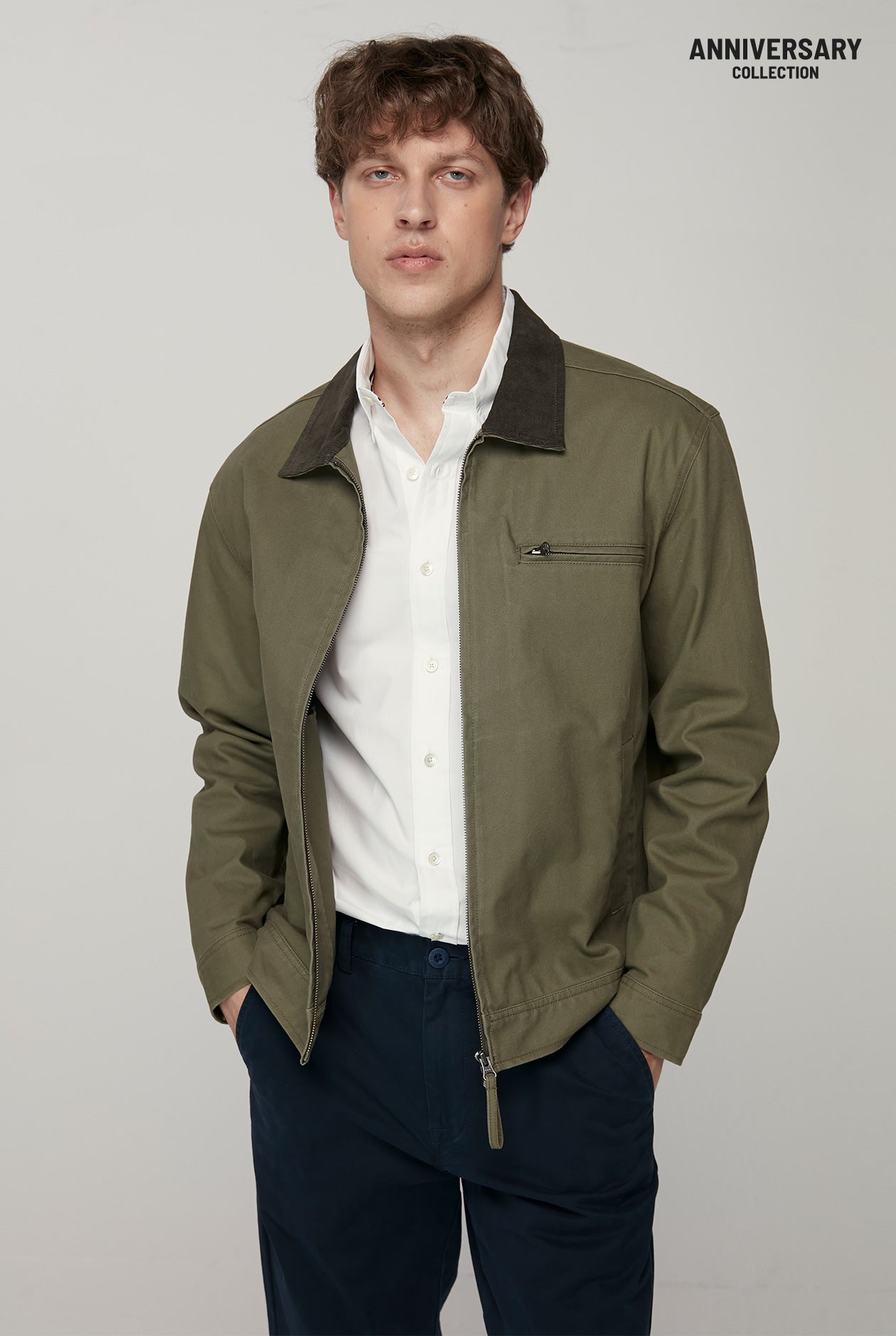 20th ANNIVERSARY BIRD LOGO LONG SLEEVE POPLIN SHIRT