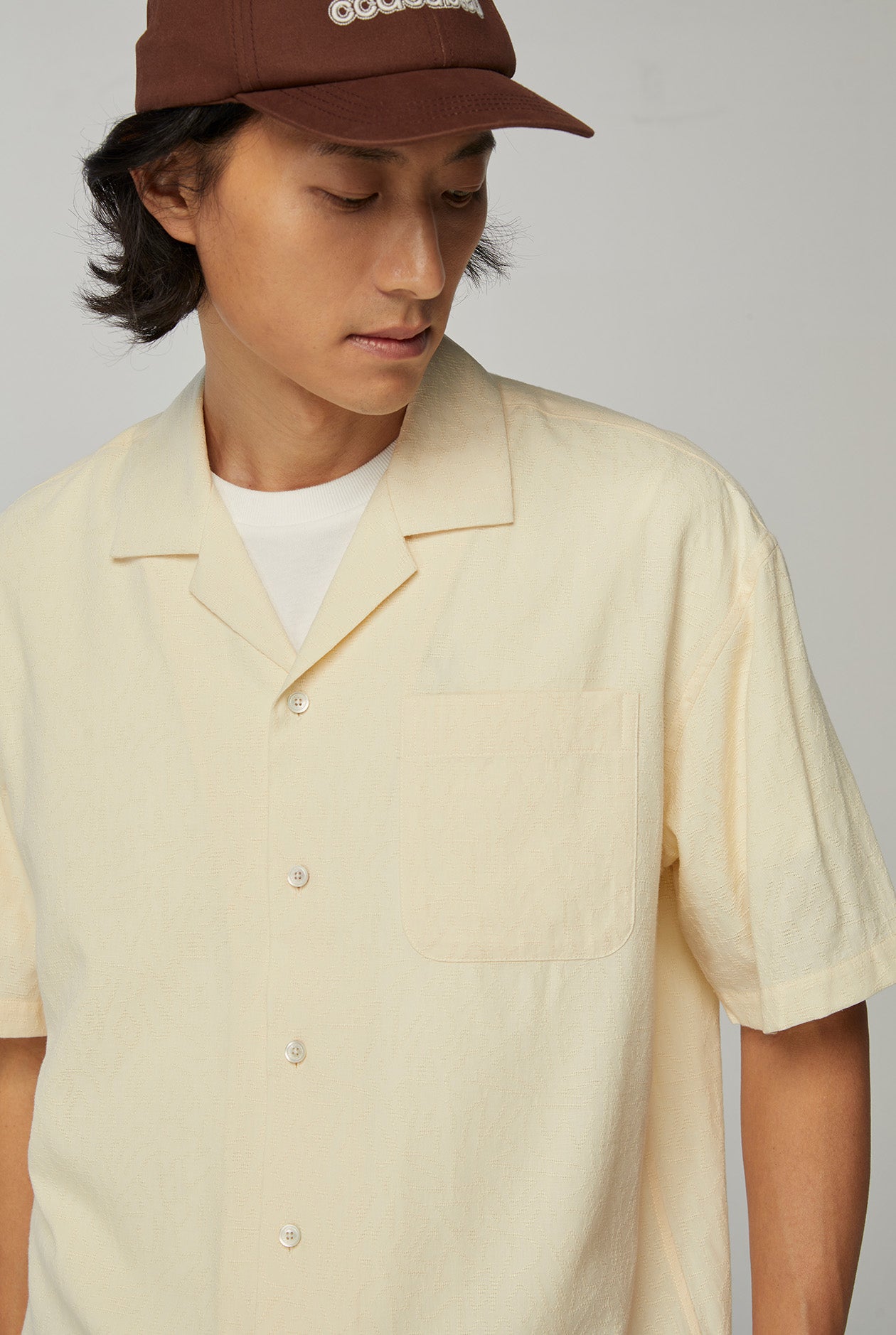 RELAXED-FIT CAMP COLLAR SHIRT