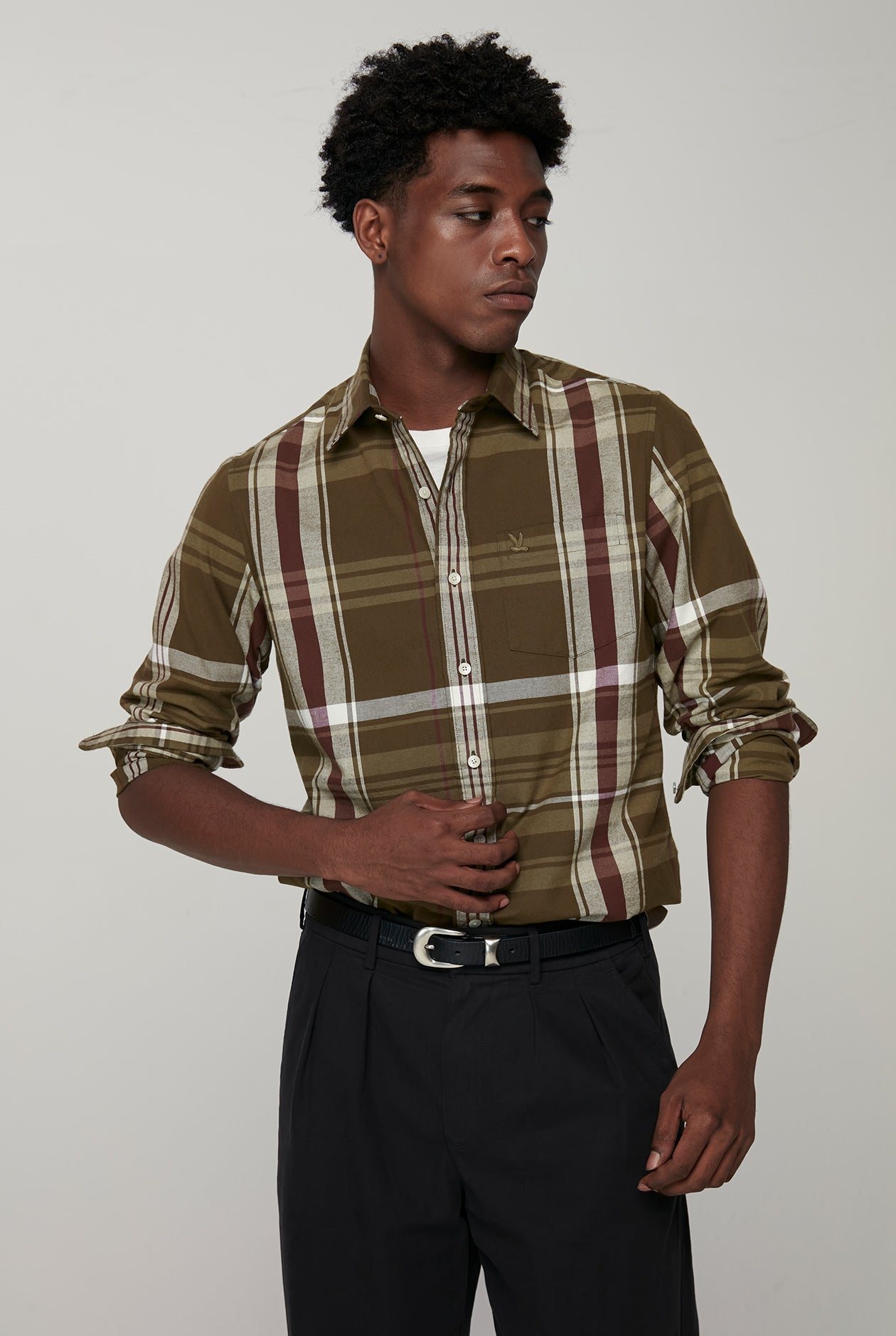 LONG SLEEVE PLAID SHIRT