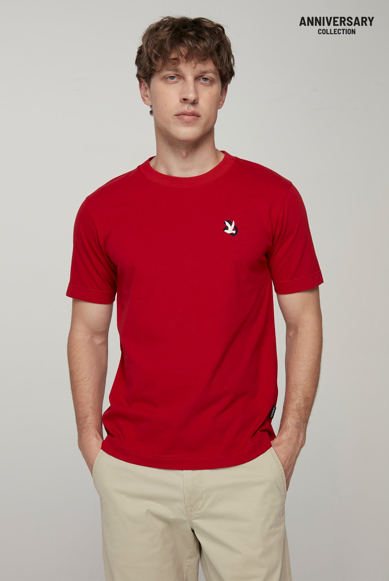20th ANNIVERSARY CONTRAST BIRD LOGO SIGNATURE TEE
