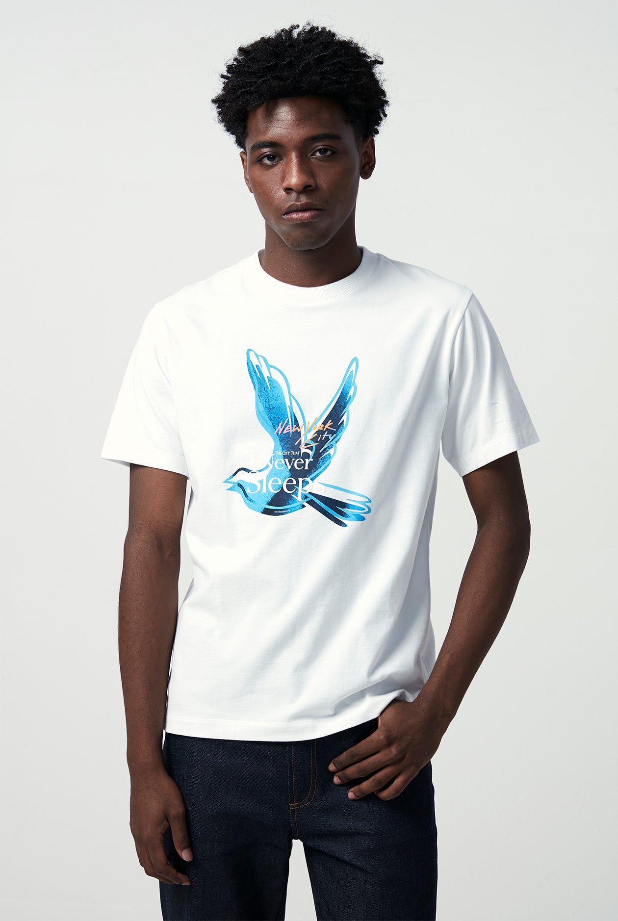 OMBRE BIRD LOGO SIGNATURE GRAPHIC TEE