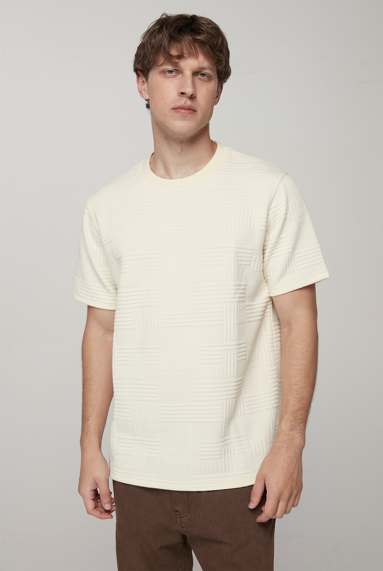 RELAXED FIT JACQUARD TEE
