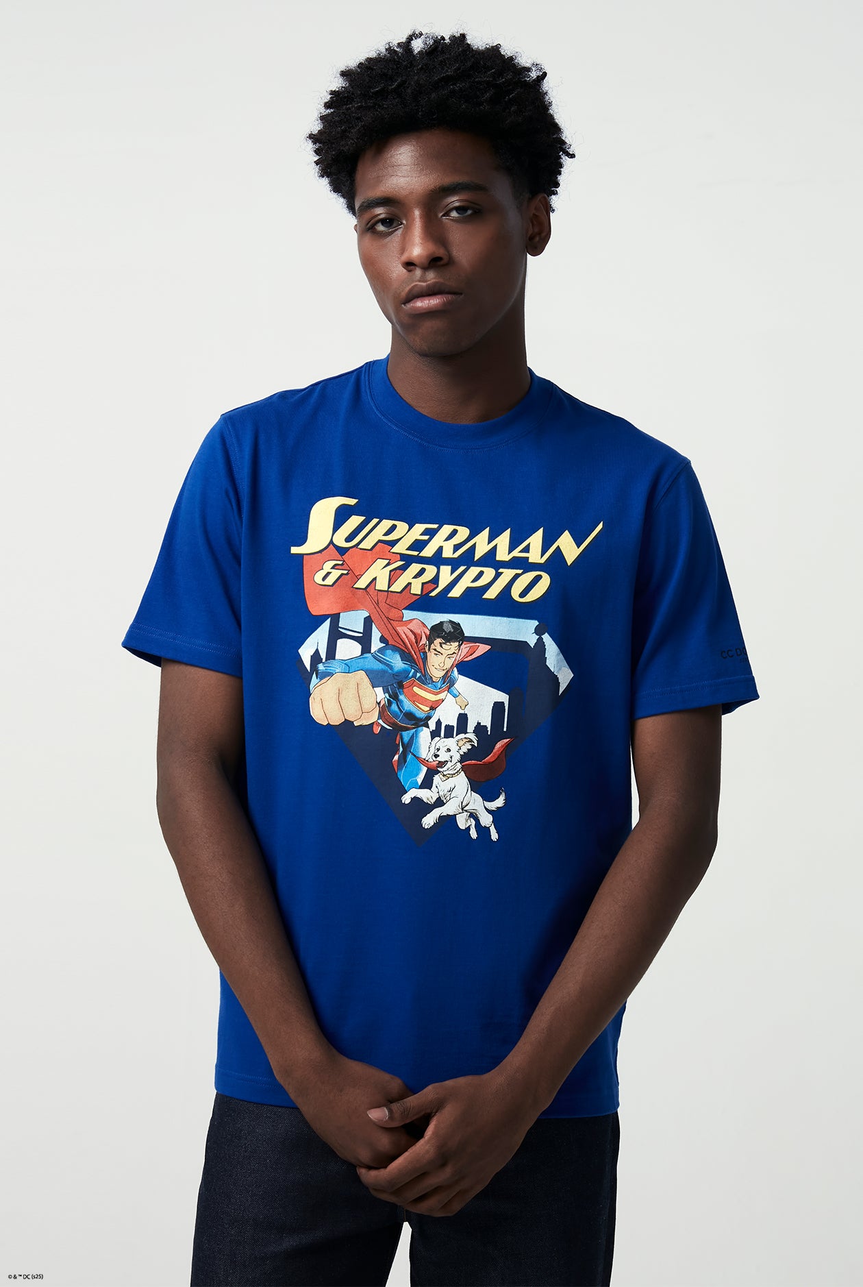 SUPERMAN AND KRYPTO GRAPHIC TEE