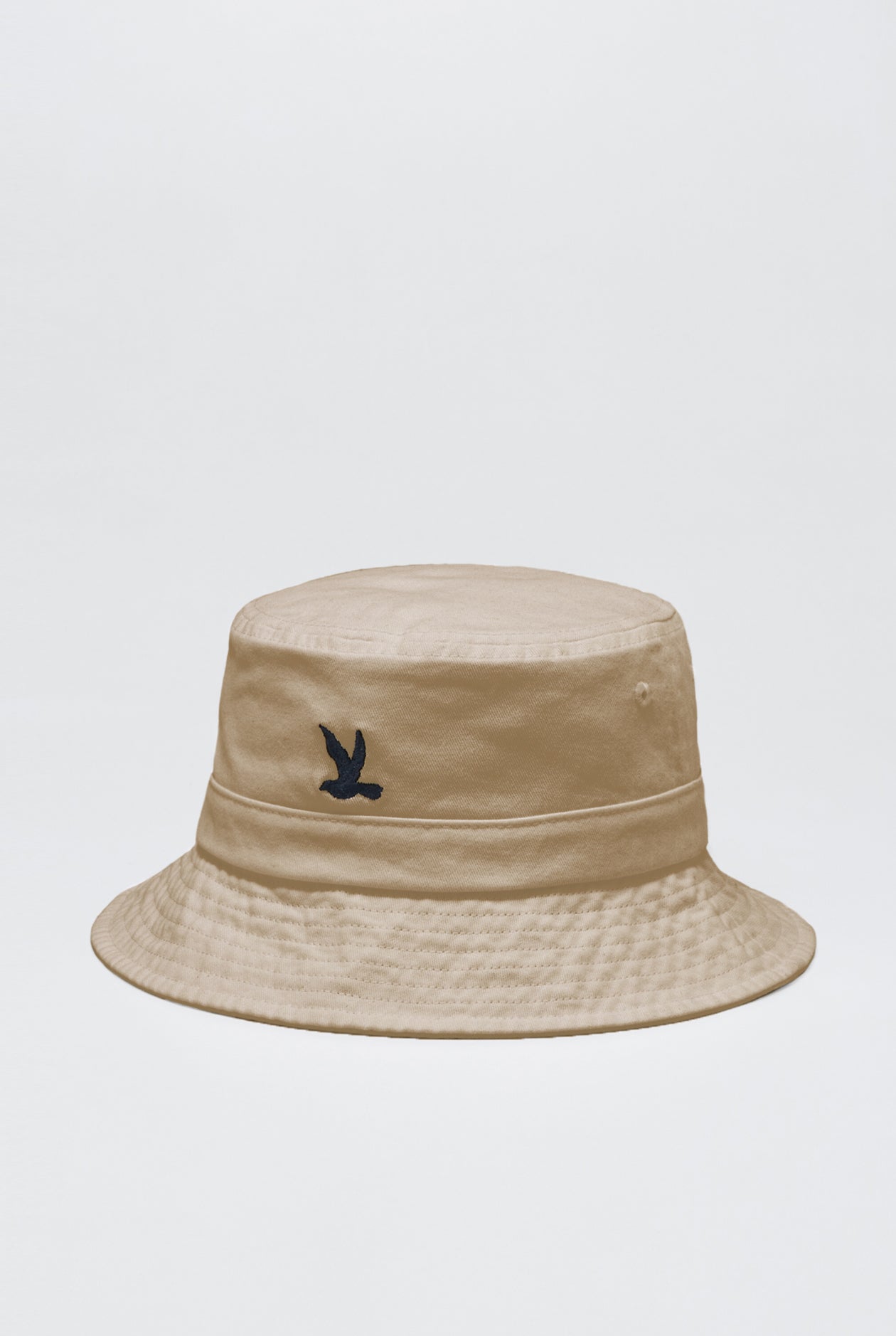 BIRD LOGO EMBROIDERY BUCKET HAT