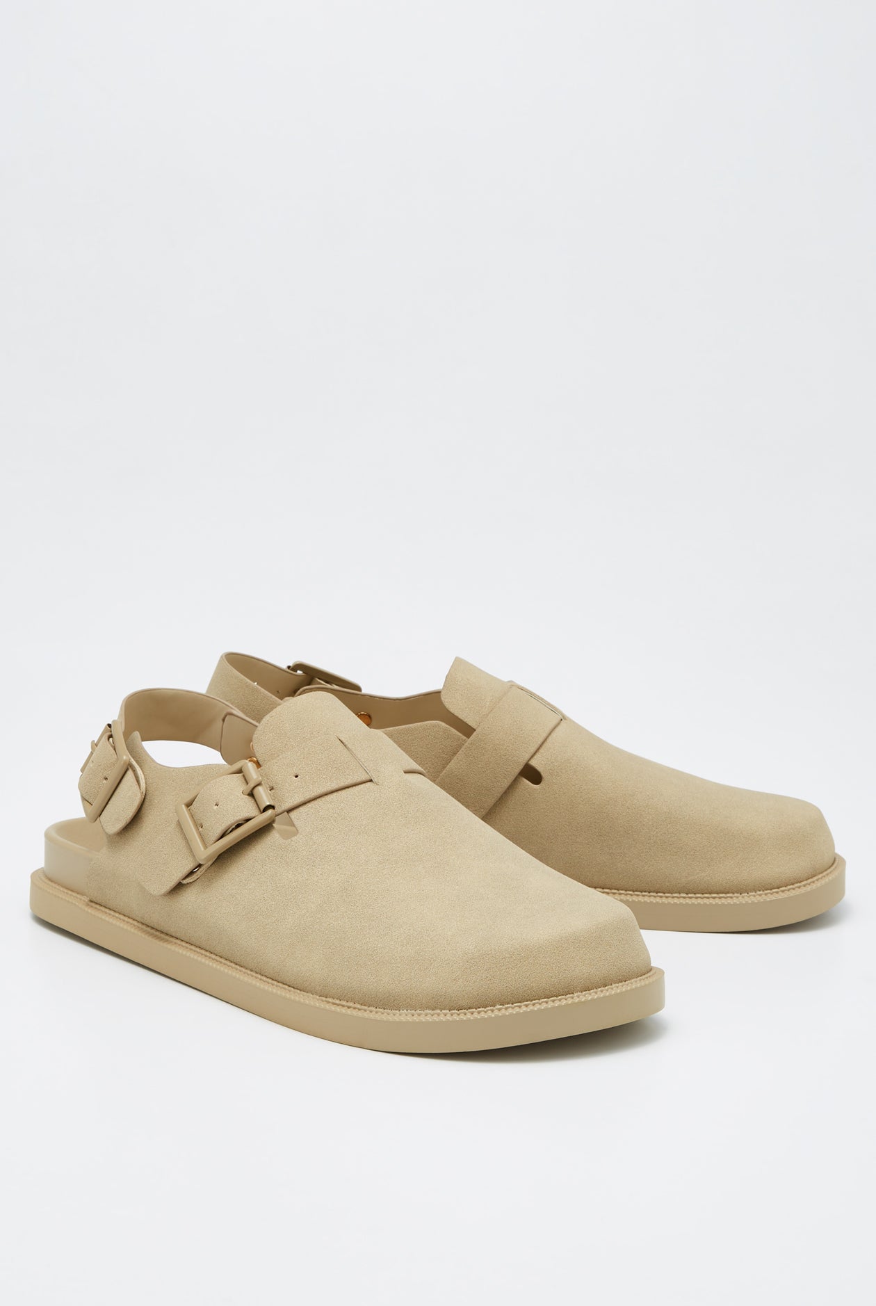 BUCKLE SLIDE SANDALS