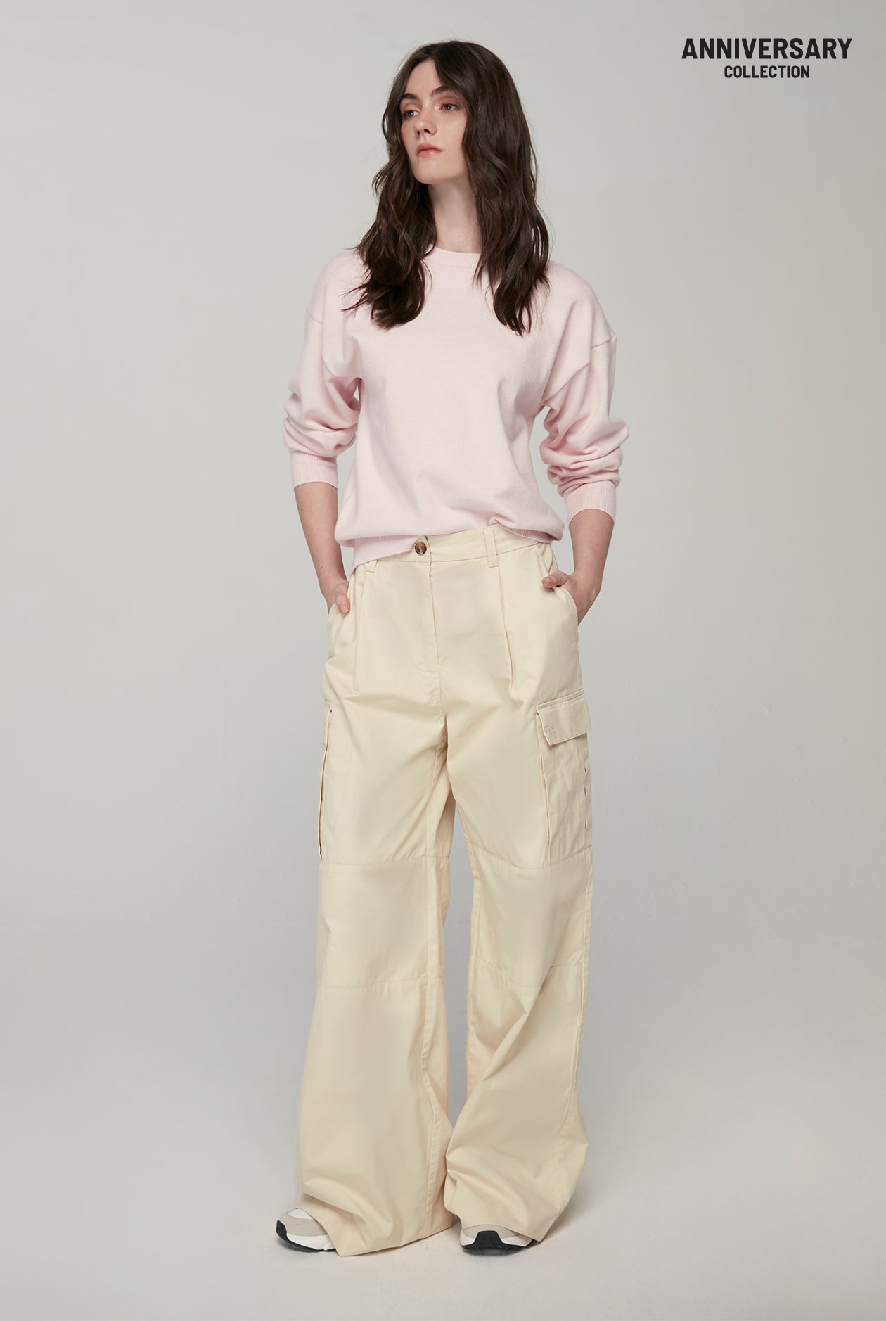 20th ANNIVERSARY BEIGE BAGGY PANTS