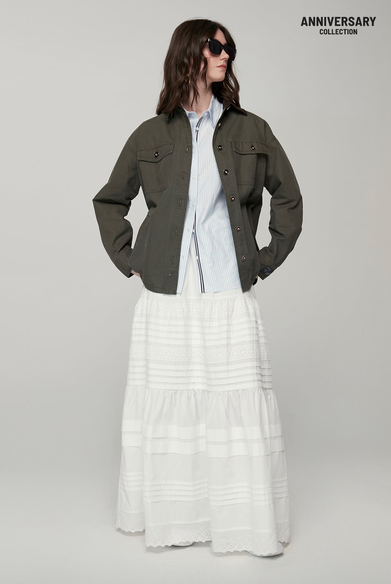20th ANNIVERSARY POPLIN SKIRT