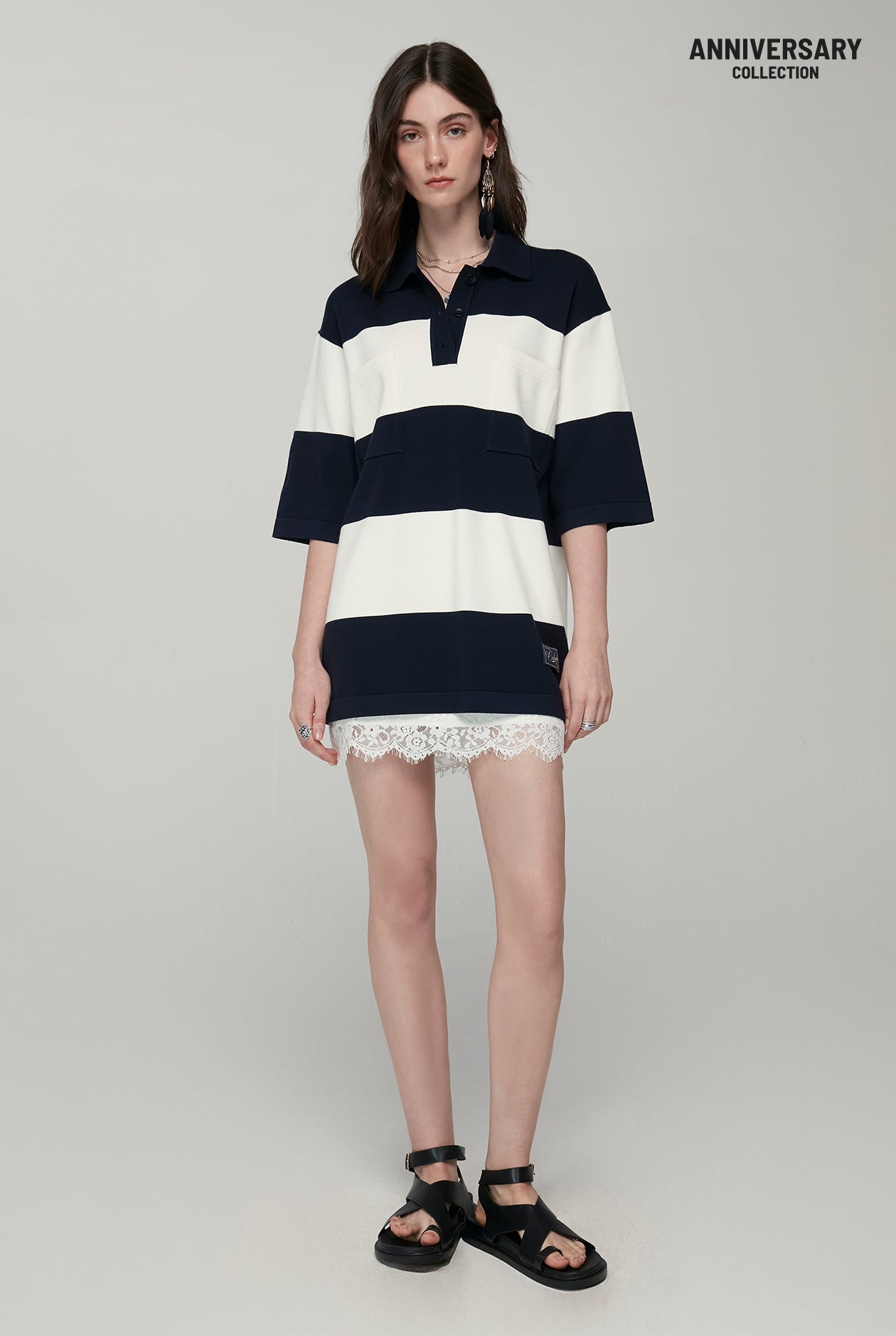 20th ANNIVERSARY KNITTED POLO SHIRT