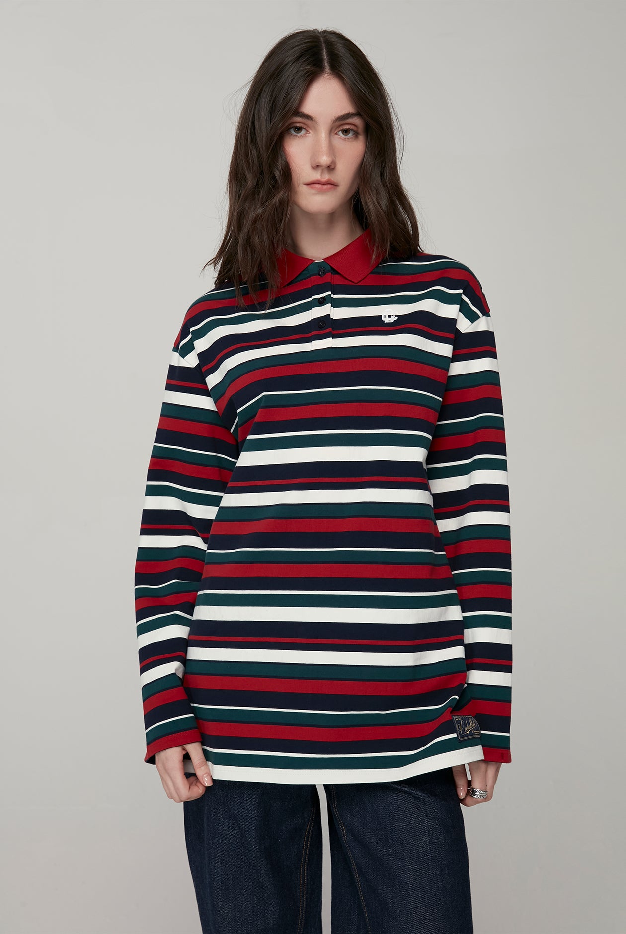 20th ANNIVERSARY MULTI STRIPED POLO SHIRT
