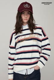 20th ANNIVERSARY STRIPED PULLOVER