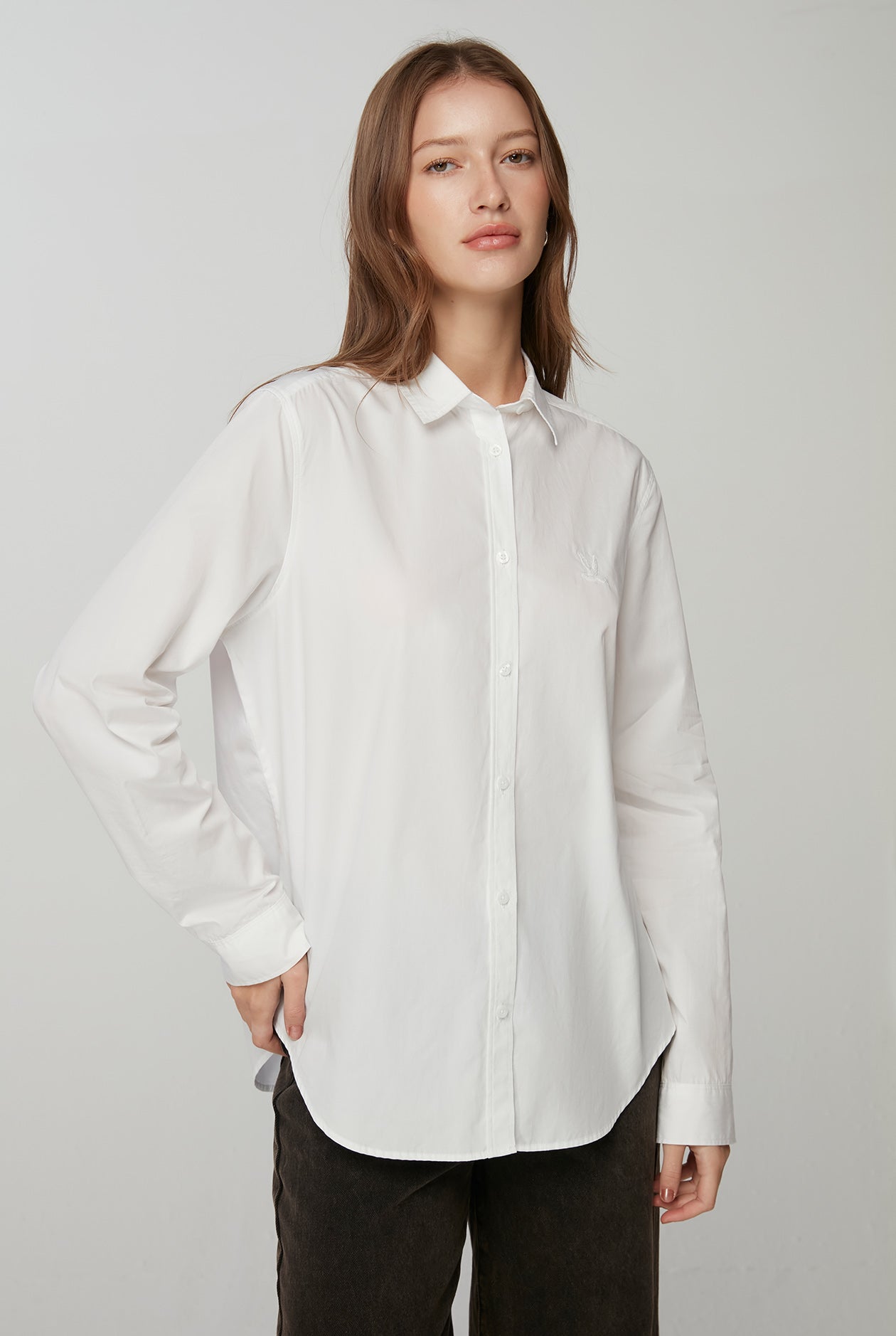 LONG SLEEVE POPLIN SHIRT