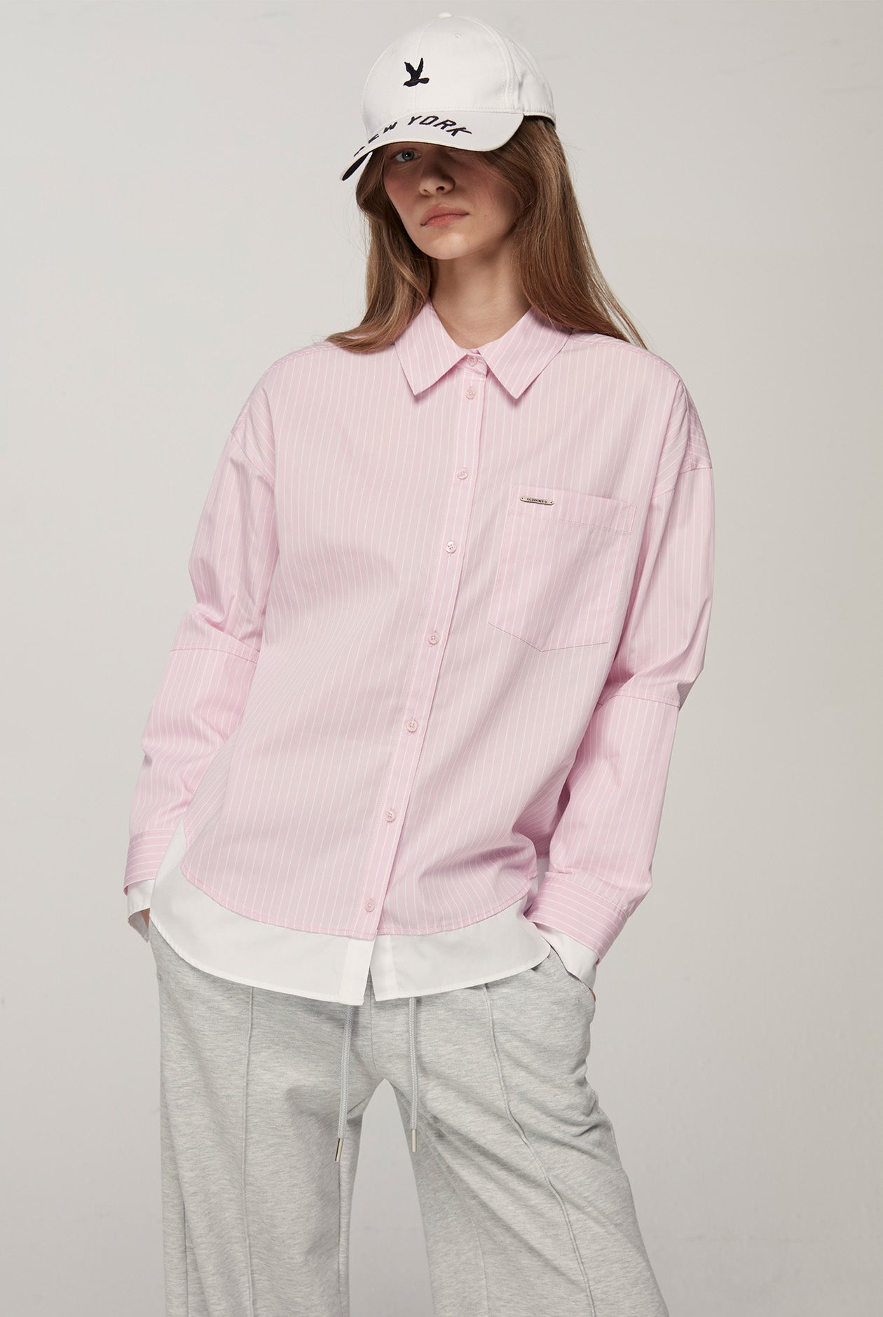 OVERSIZED POPLIN STRIPED SHIRT