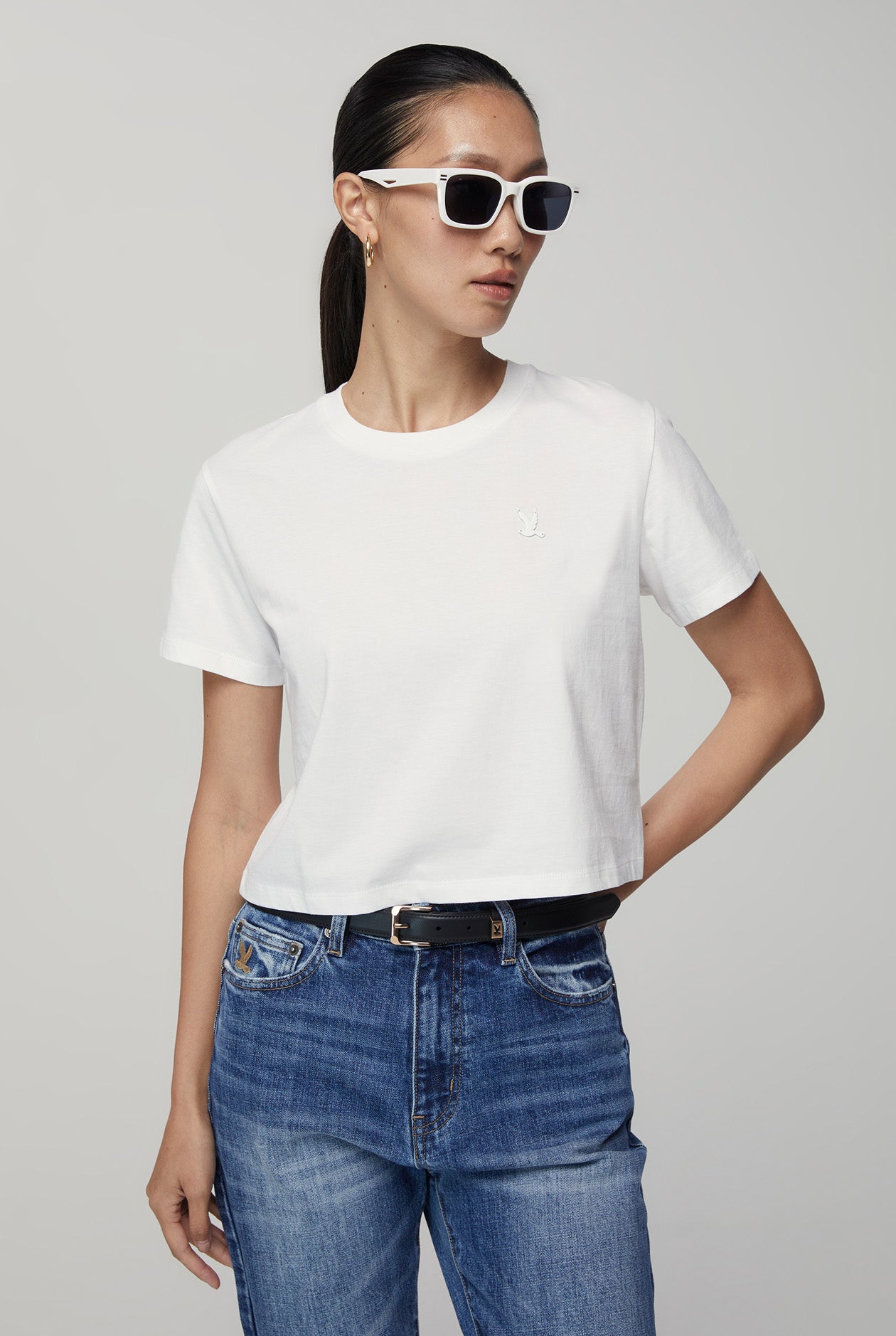 SHORT SLEEVE CROPPED TEE
