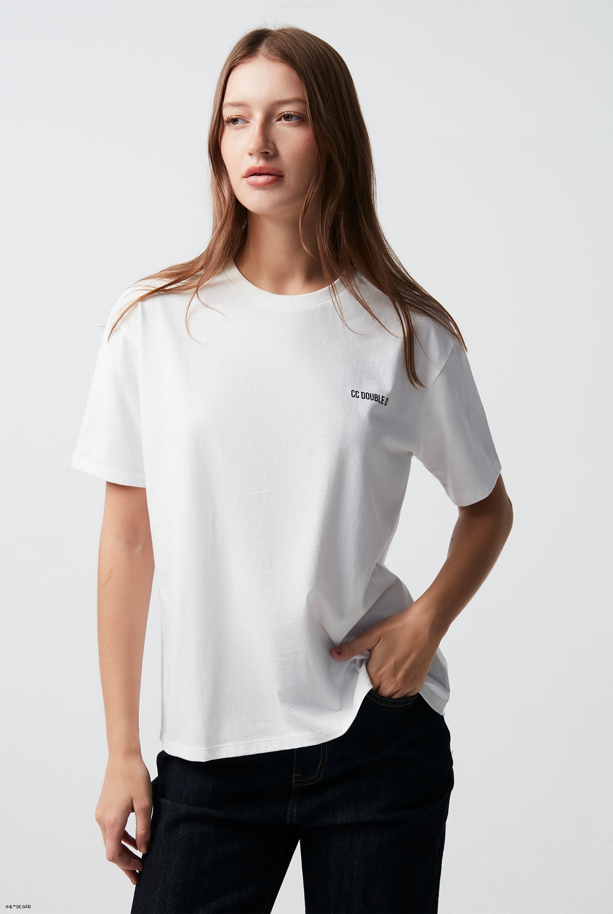 OVERSIZED SUPERGIRL GRAPHIC TEE