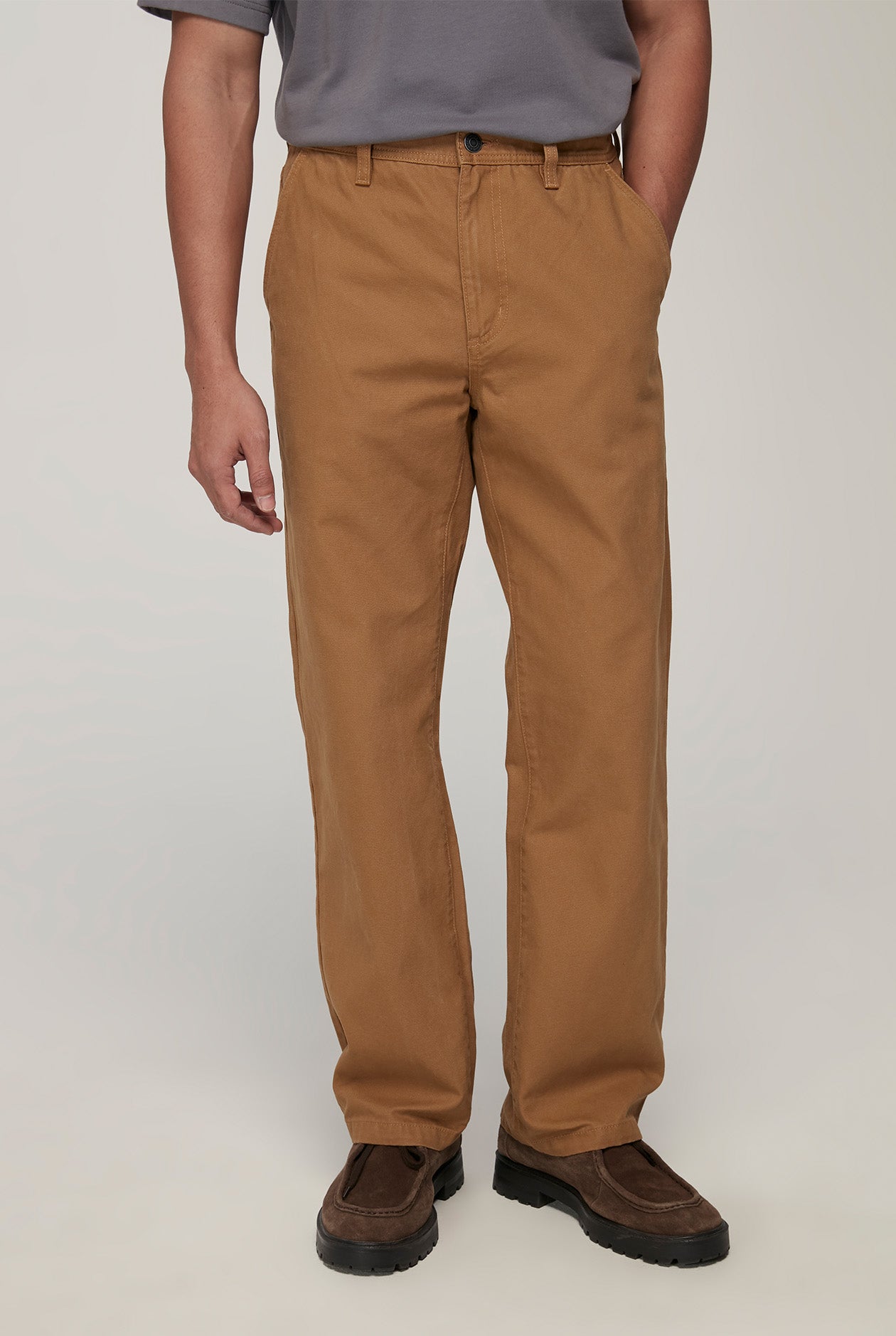 CANVAS STRAIGHT FIT PANTS