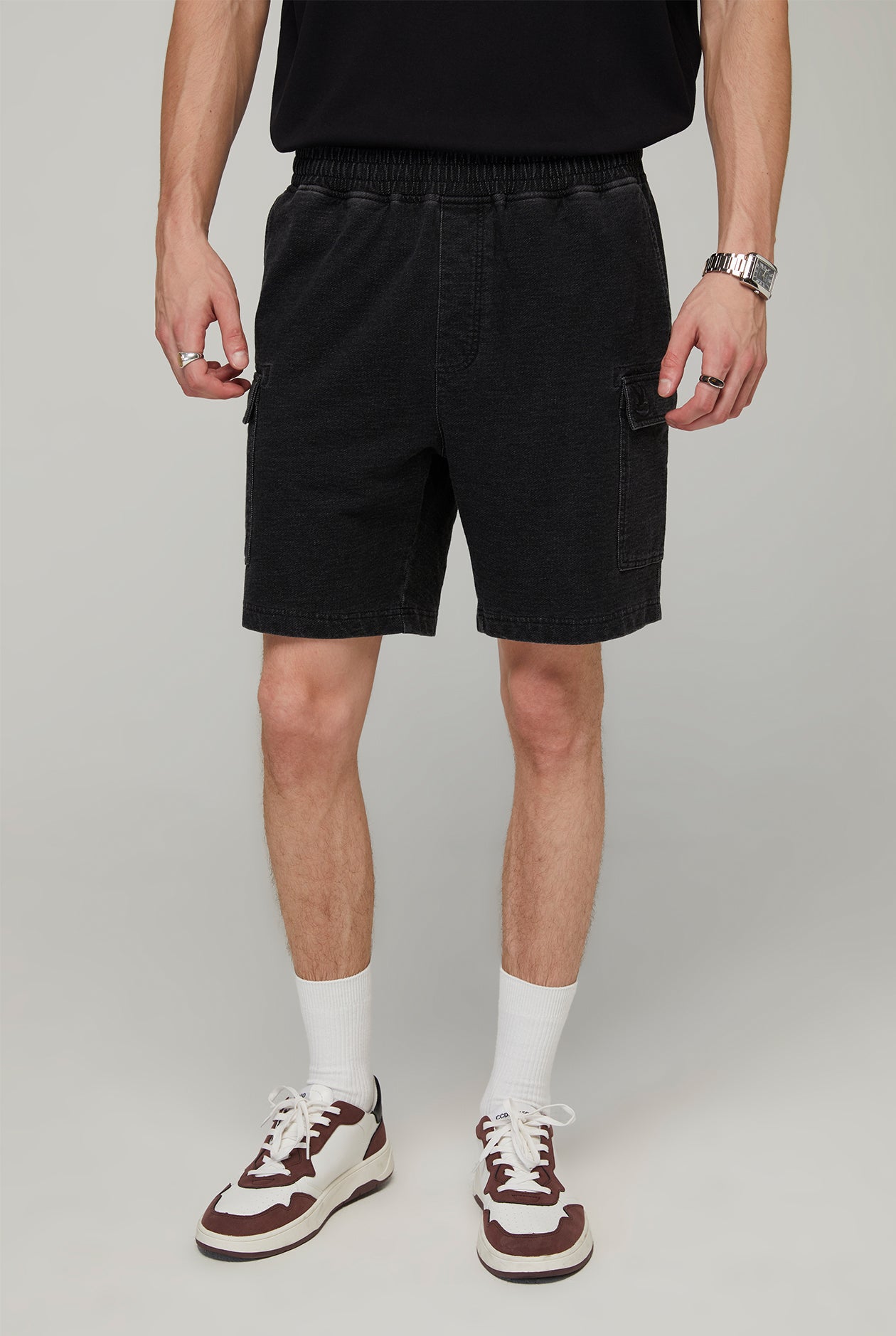 POCKET ACID WASH SHORTS