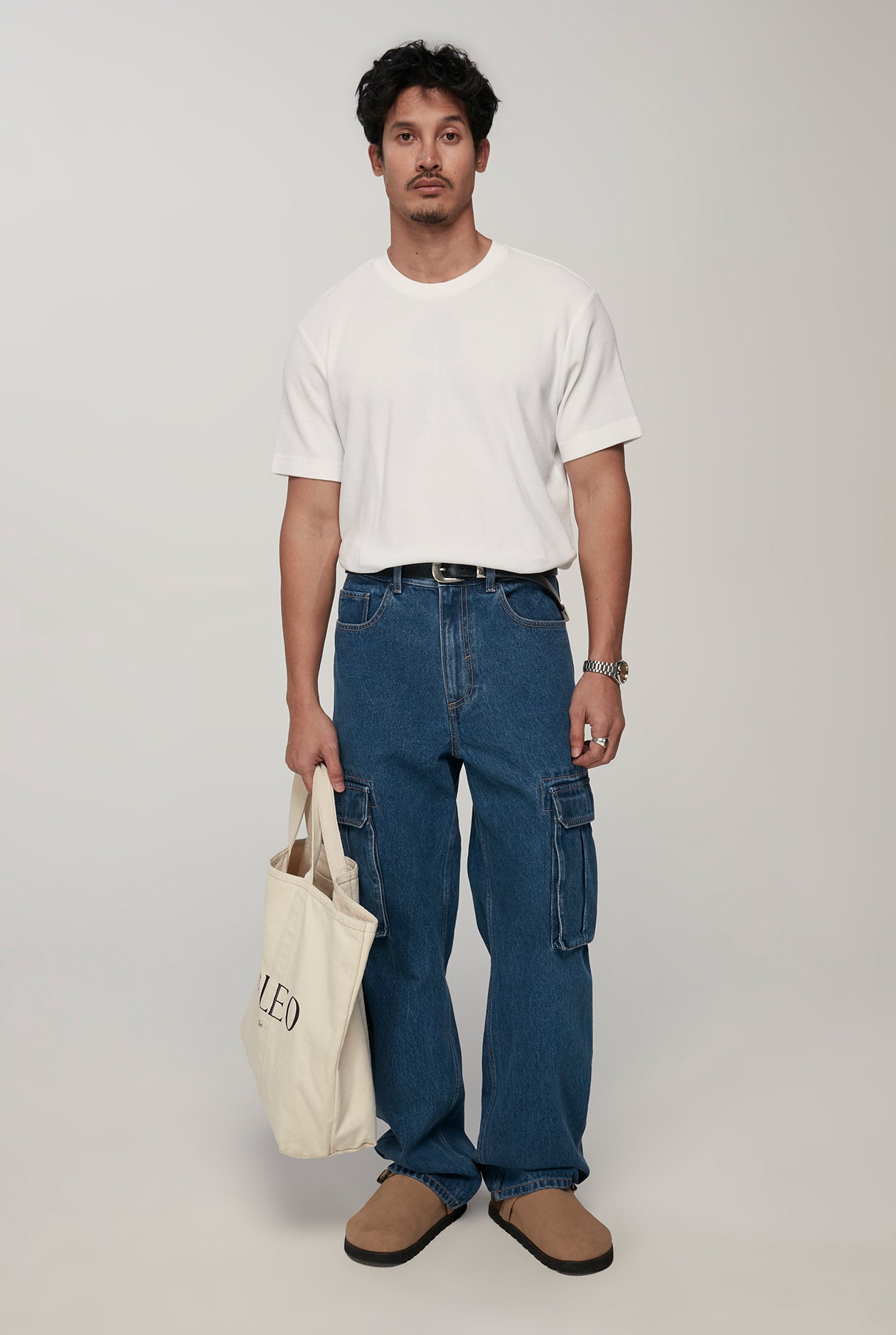 CARGO STRAIGHT LEG DENIM